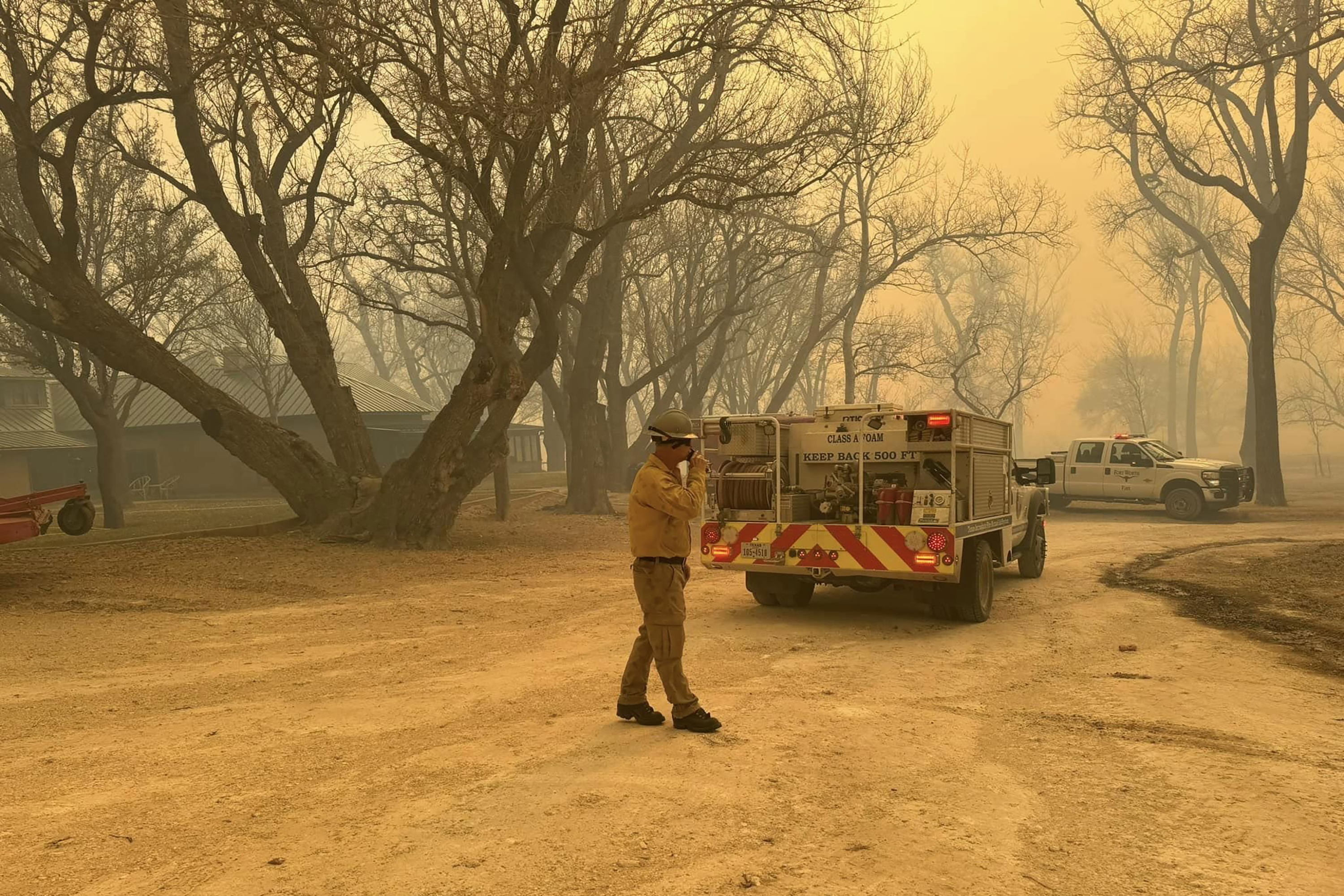Different police and fire departments across Texas have mobilized units to help crews battle Smokehouse Creek Fire.