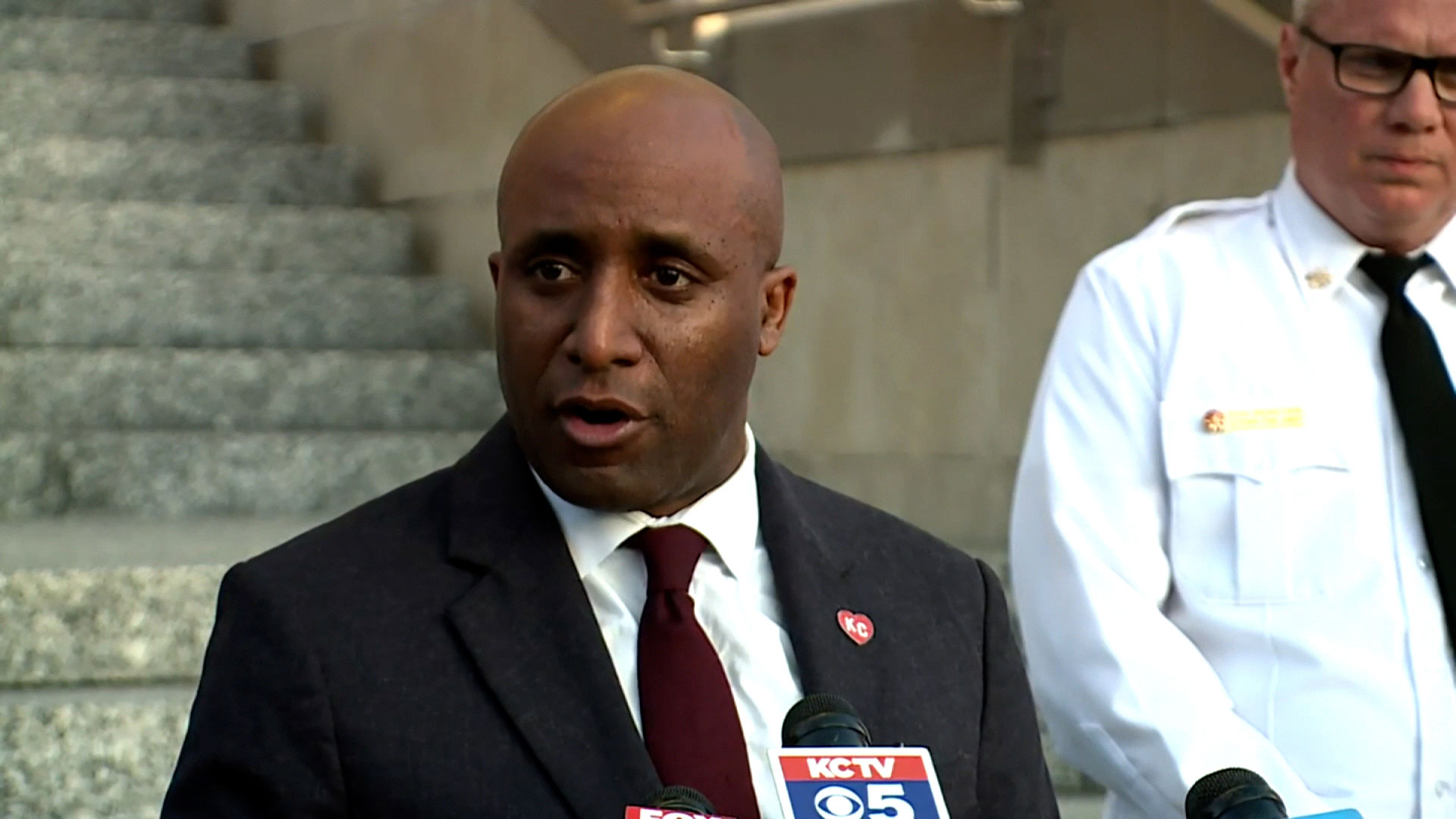 Kansas City Mayor Quinton Lucas speaks during a press conference Wednesday evening.
