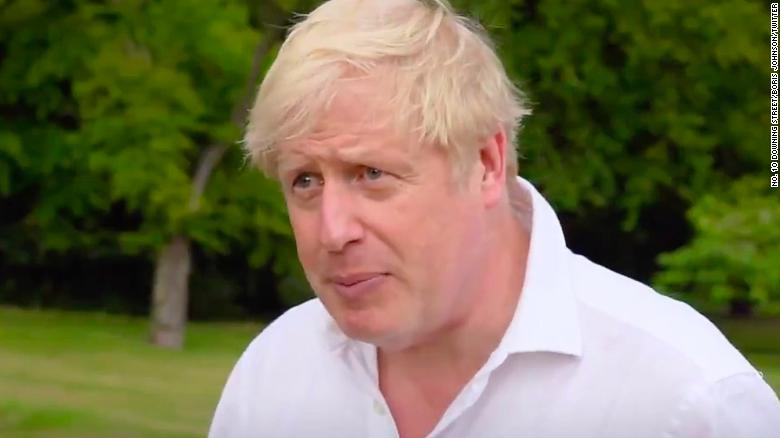 UK Prime Minister Boris Johnson talks about his weight in a video posted on Twitter on July 27.