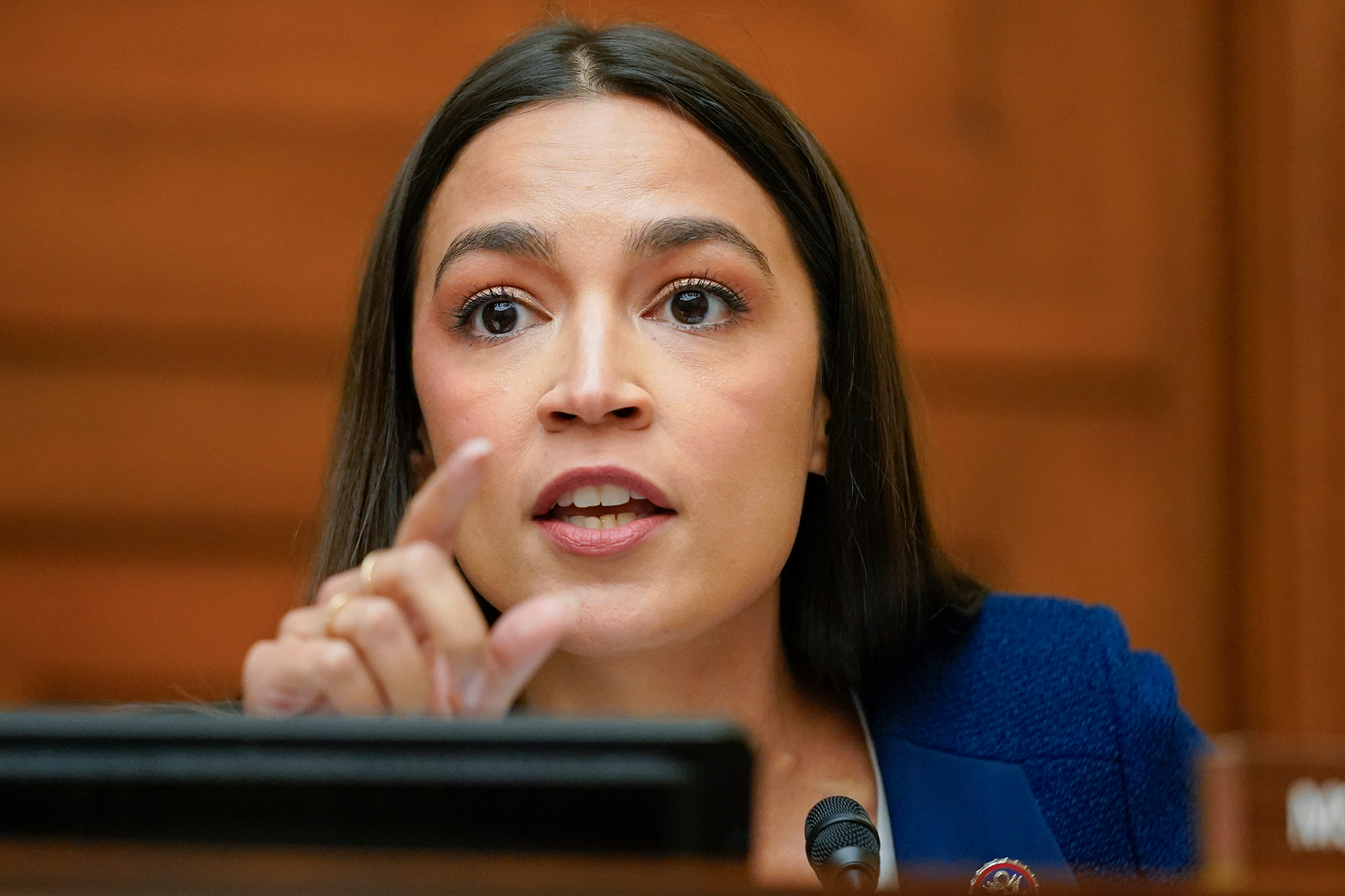 Rep. Alexandria Ocasio-Cortez speaks during a hearing on June 8 in Washington, DC.