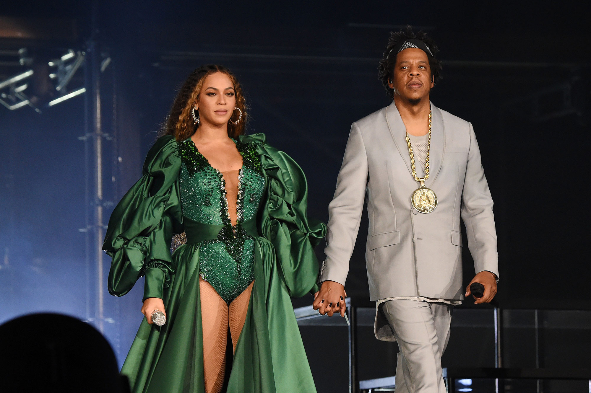 Beyoncé and Jay-Z perform in 2018.