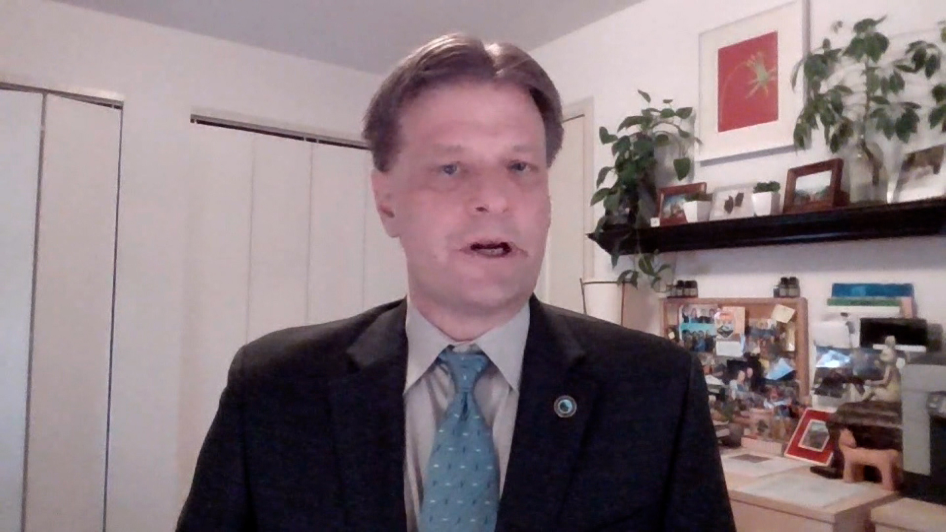 Boulder Mayor Sam Weaver speaks during an interview on March 24.