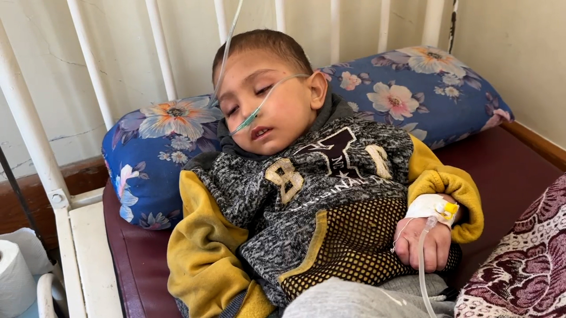 Mohammad Al-Najjar is seen at Kamal Adwan hospital in Gaza earlier this month. He died of malnutrition on Thursday morning, according to Palestinian officials.