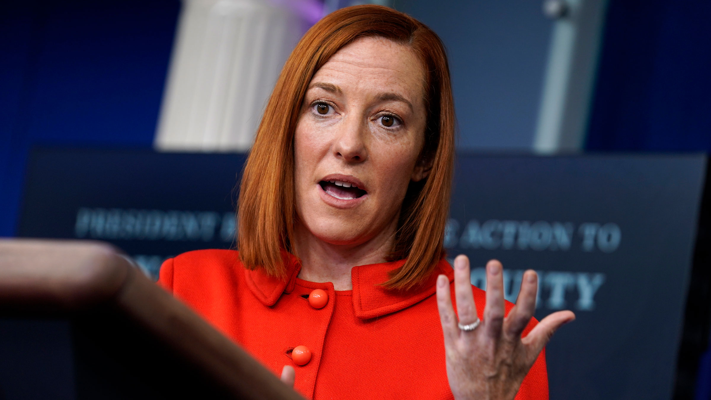 White House press secretary Jen Psaki sought to further couch remarks from ...