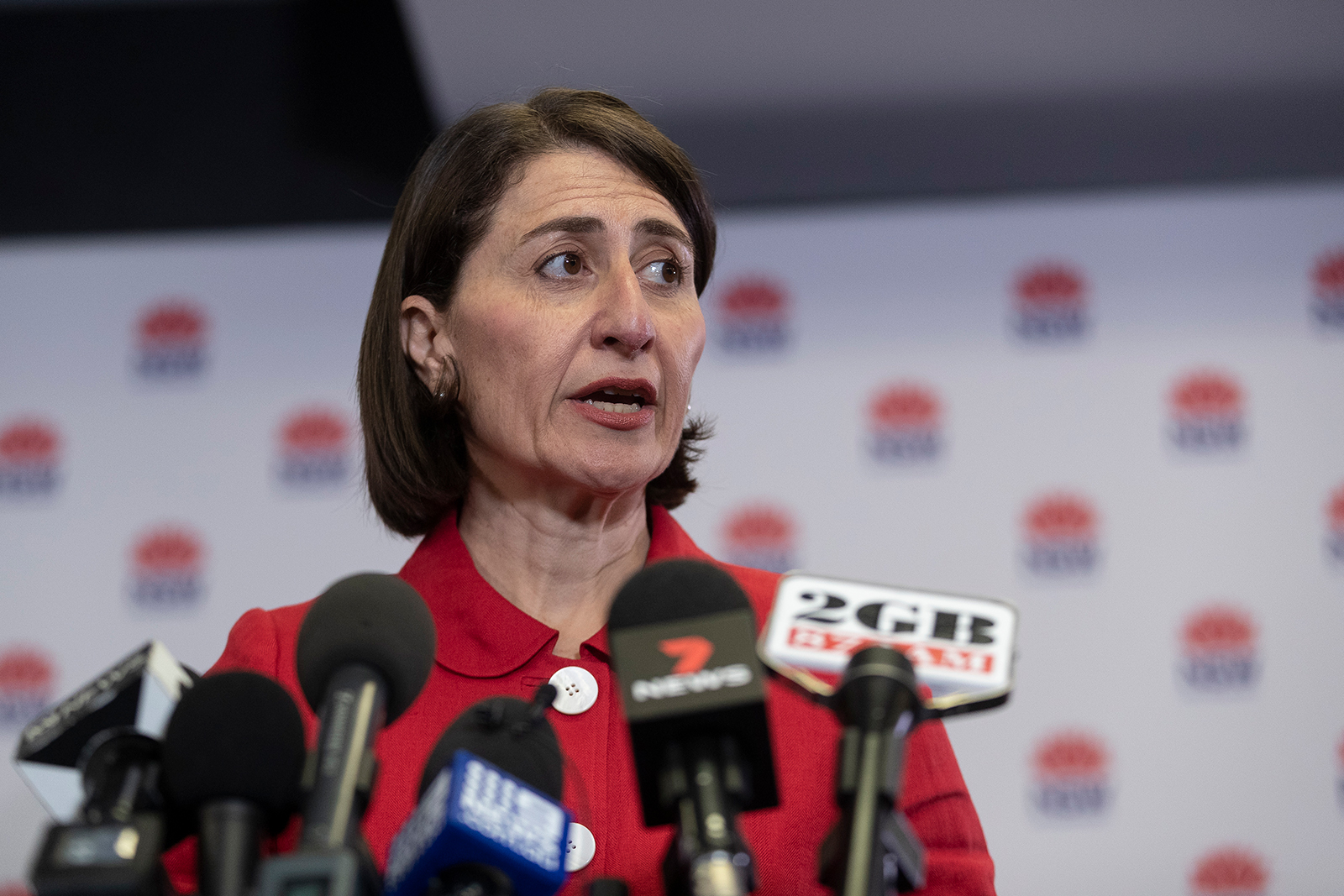NSW Premier Gladys Berejiklian speaks at a press conference in Sydney, on November 04.