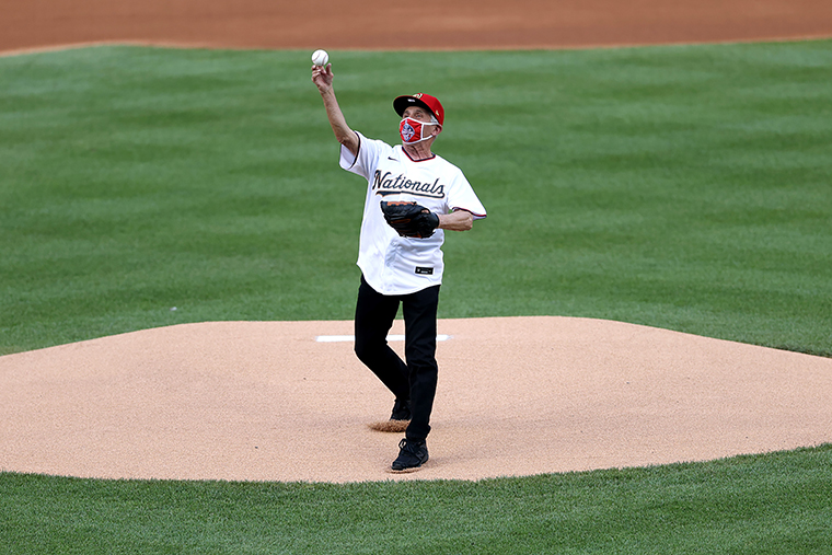 McGee throws out ceremonial first pitch 