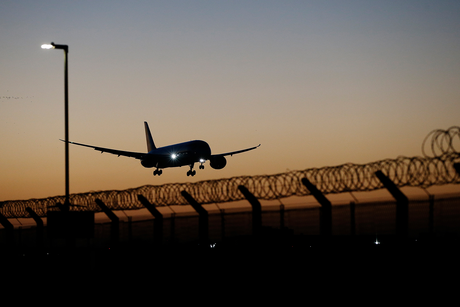 A plane at Heathrow Airport on February 26, in London.