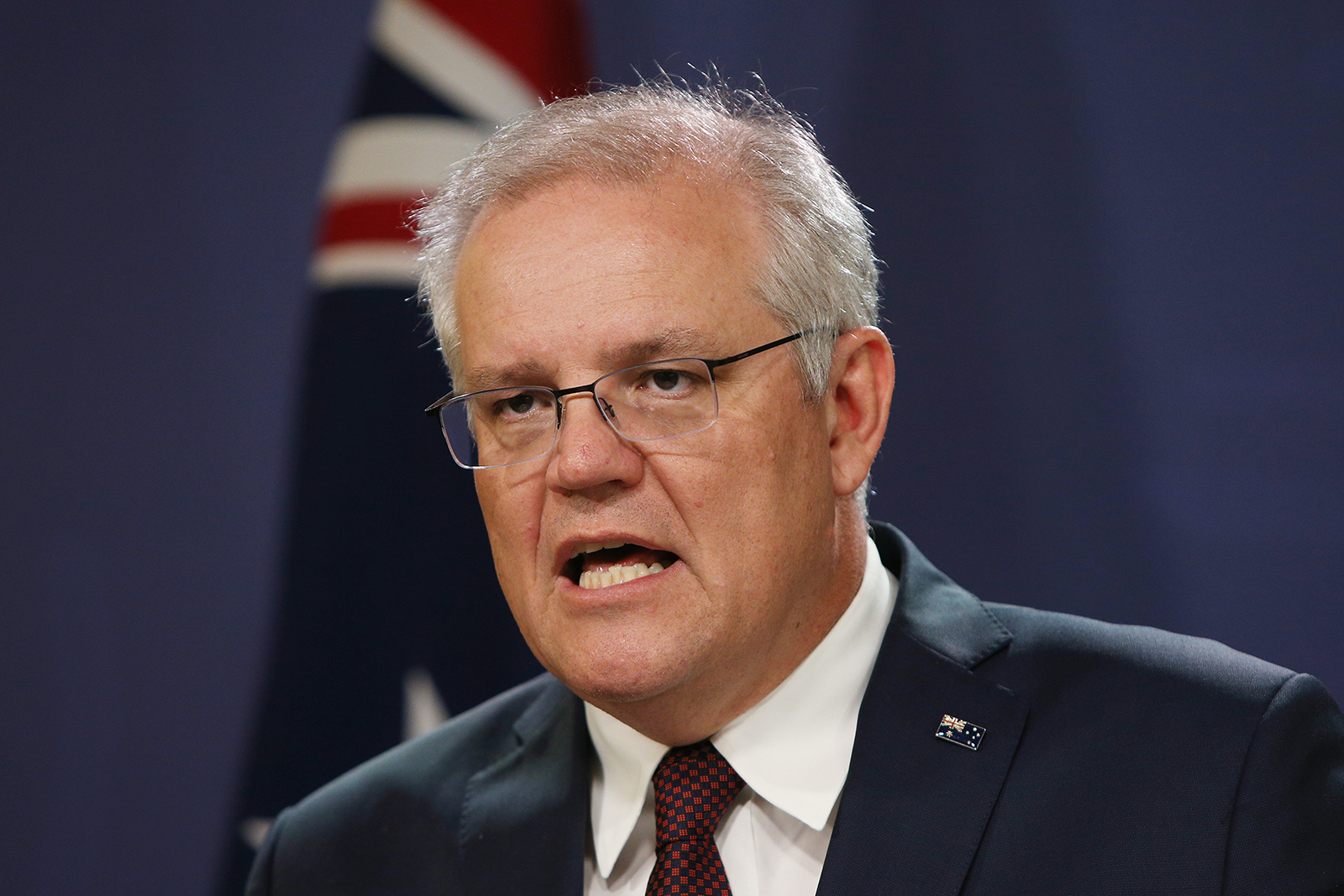 Prime Minister Scott Morrison speaks during a press conference on October 16, in Sydney, Australia. 