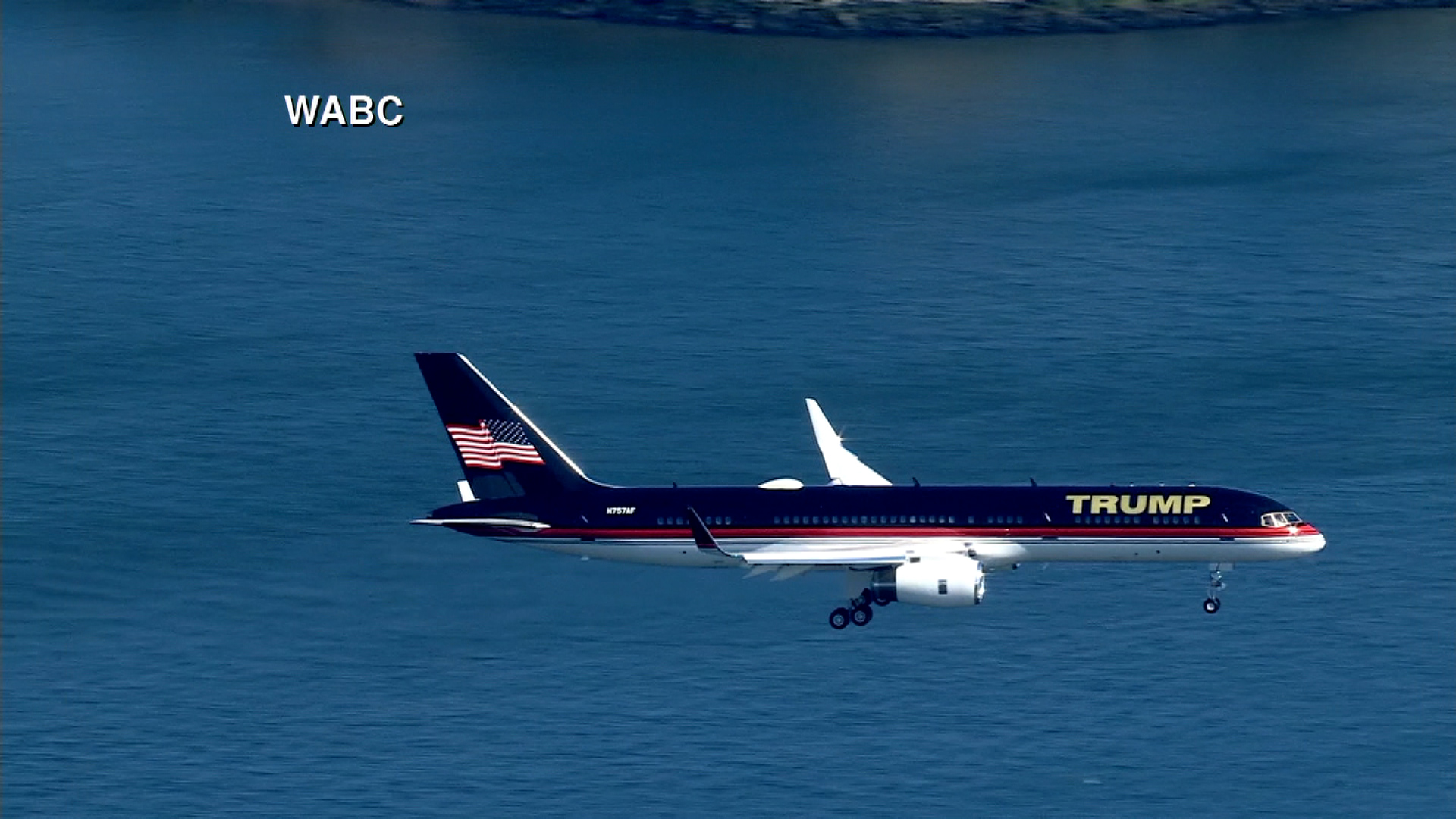 Former President Donald Trump arrives in New York on Monday.