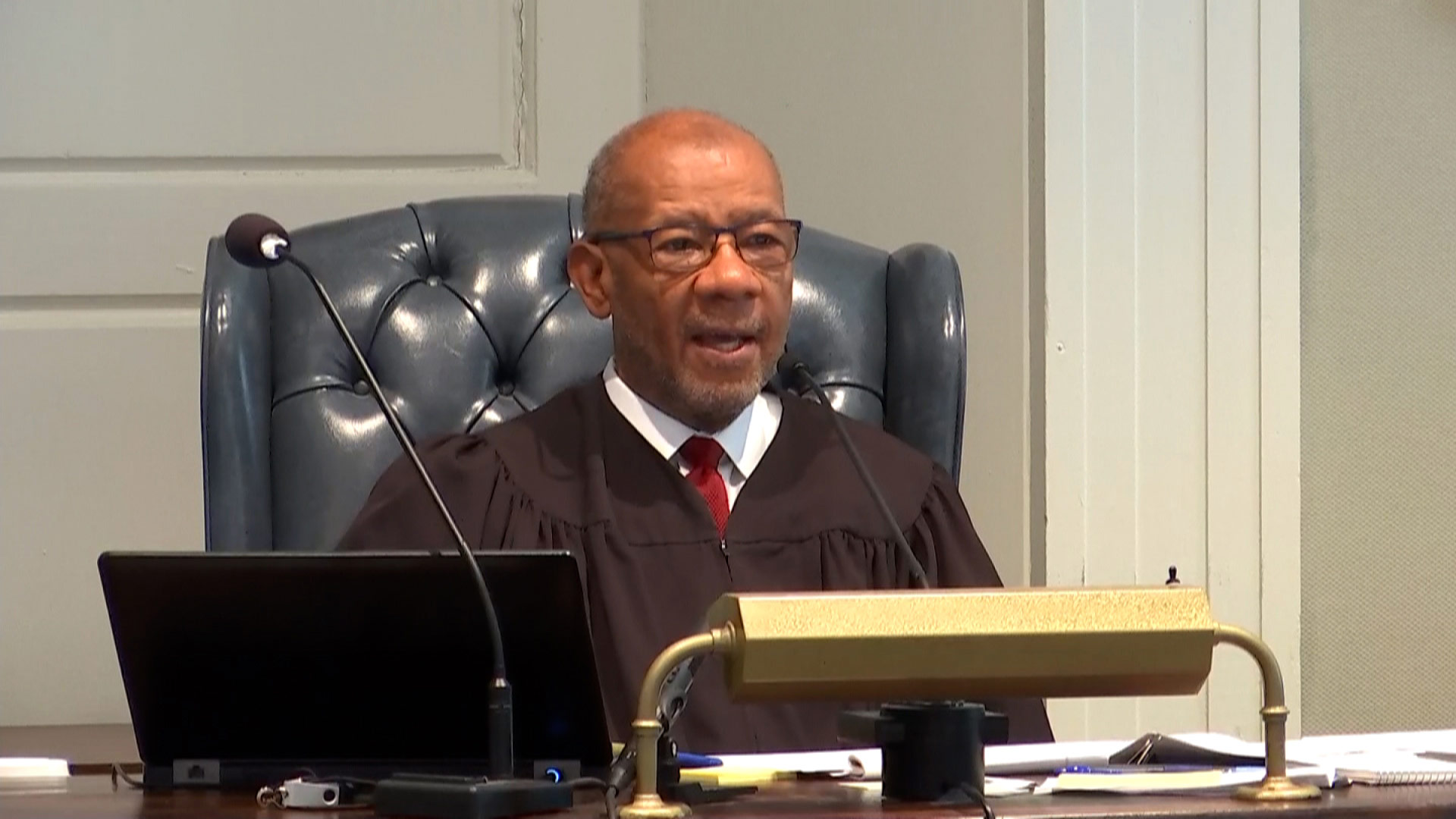 Judge Clifton Newman speaks during Alex Murdaugh’s sentencing hearing on Friday, March 3.
