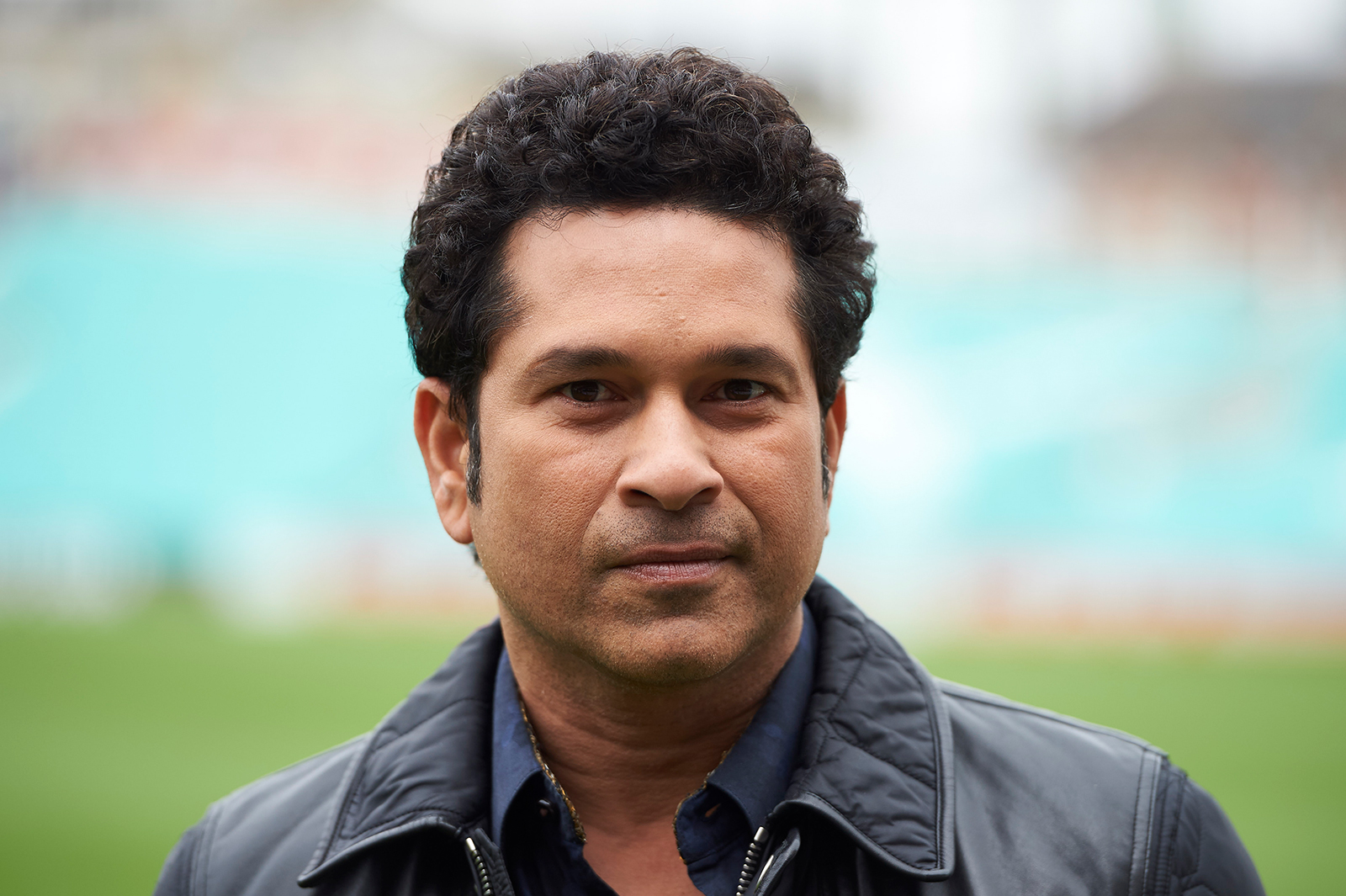 Indian cricket legend Sachin Teldulkar poses for a photograph at the Oval cricket ground in south London , on May 6, 2017.