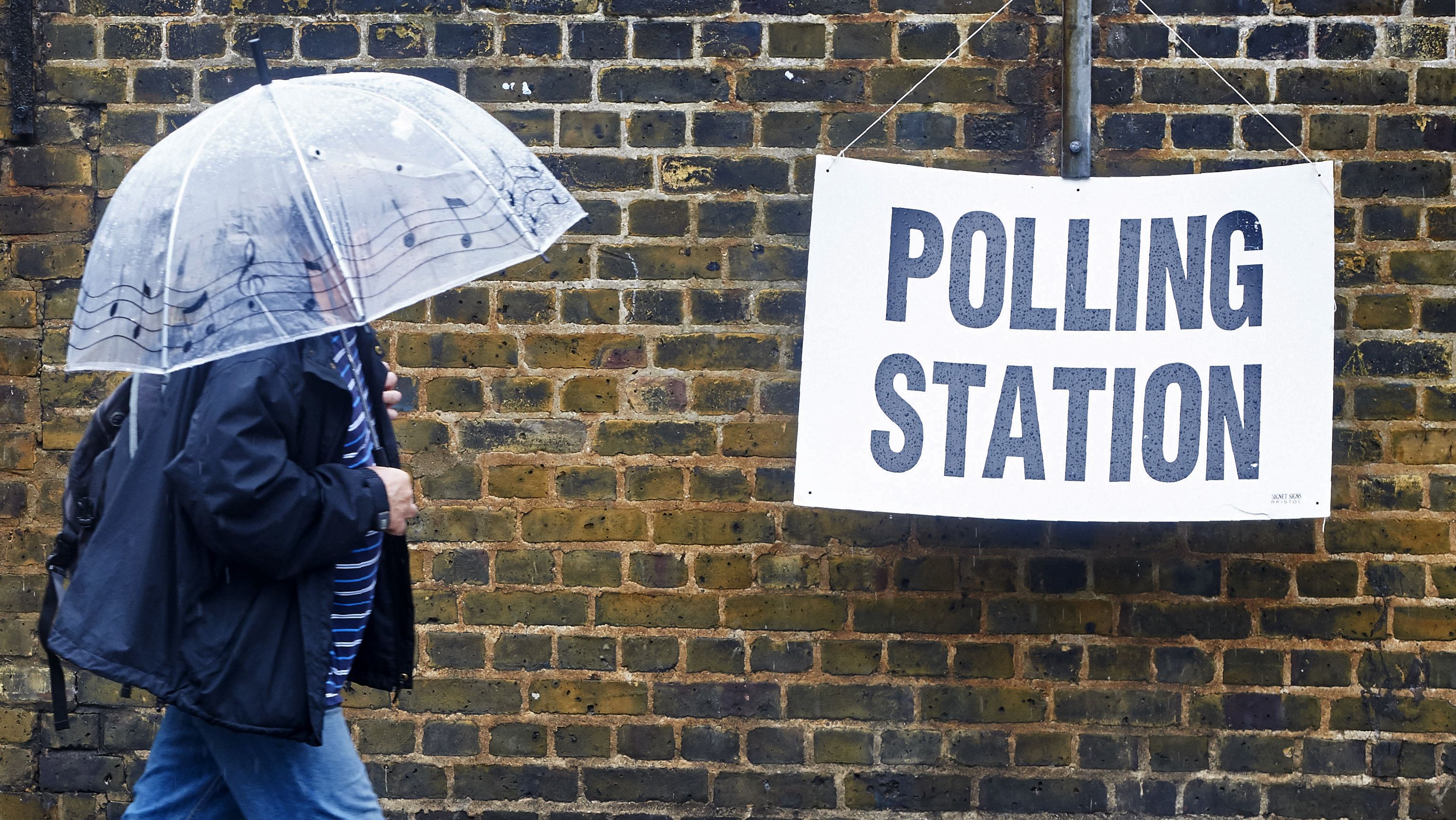 A picture taken on June 23, 2016 when Britain held its referendum on whether to stay in, or leave the European Union.