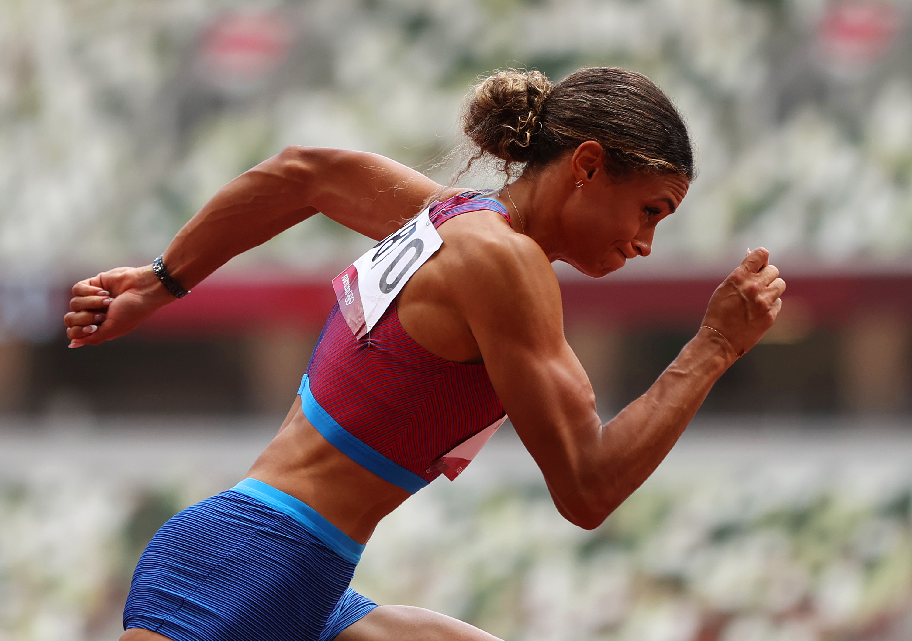 41 The men and women who medaled in the 400 meters hurdles