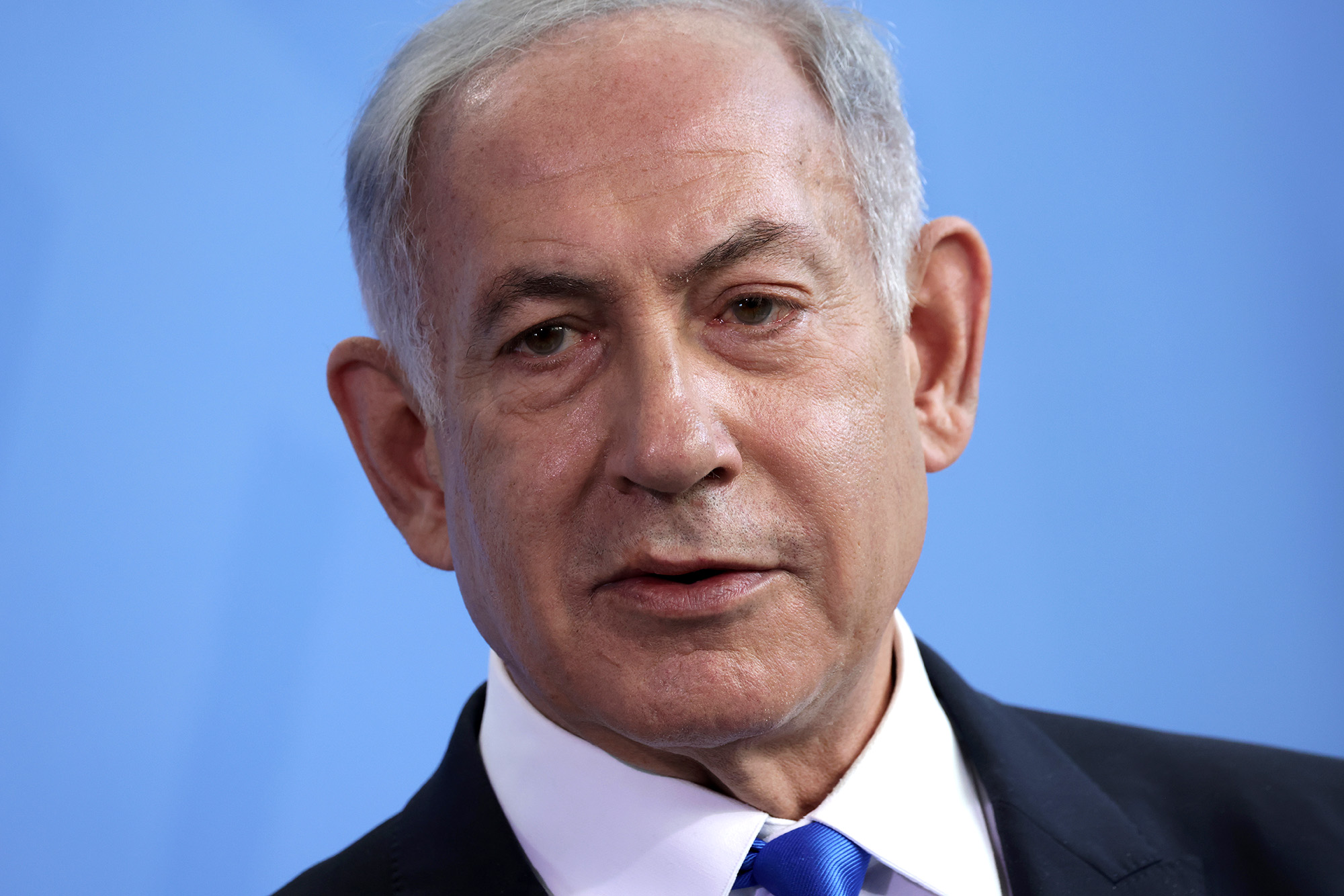 Israeli Prime Minister Benjamin Netanyahu visits the German Chancellery on March 16, 2023, in Berlin, Germany. 