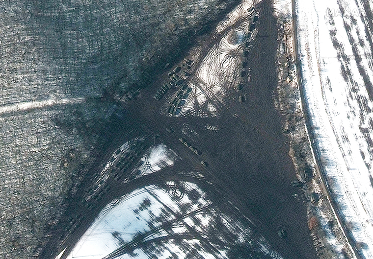 A battle group deployed near Krasnaya Yaruga, approximately 9 miles east of the border with Ukraine.