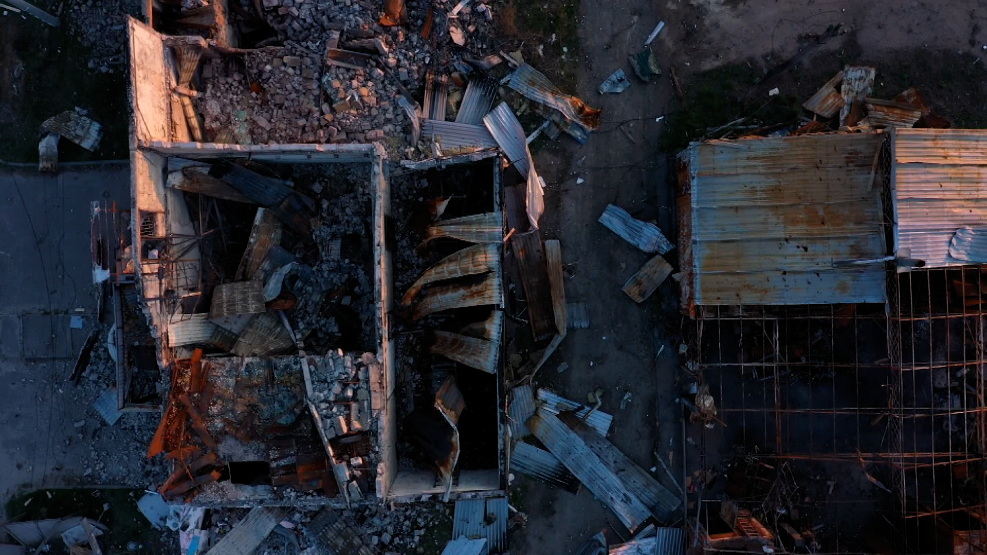 In Horenka, Ukraine, new CNN drone footage shows destruction outside Kyiv, on Sunday, April 24.