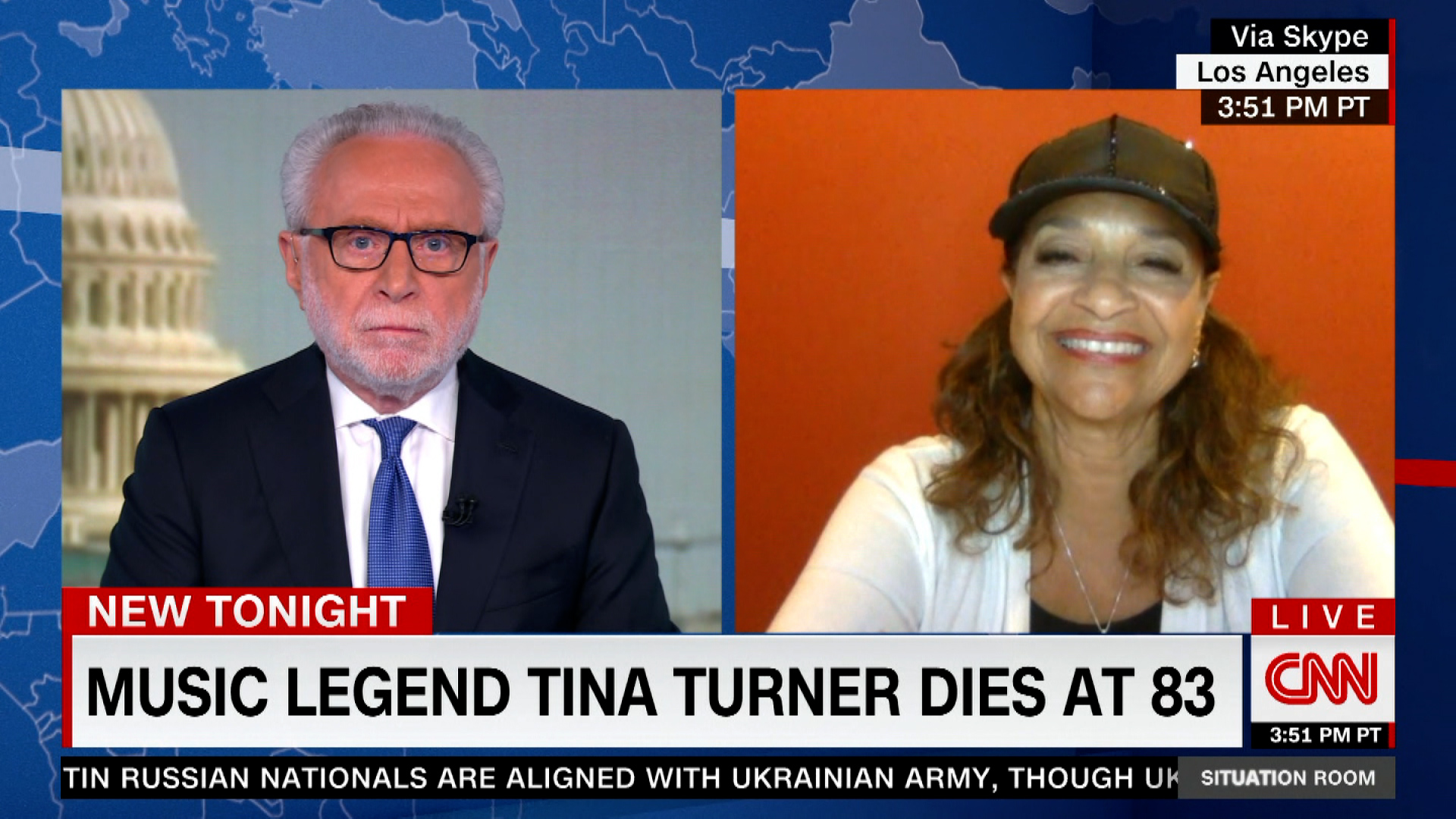 Actress Debbie Allen speaks with CNN's Wolf Blitzer on the legacy of Tina Turner on May 24, 2023. 