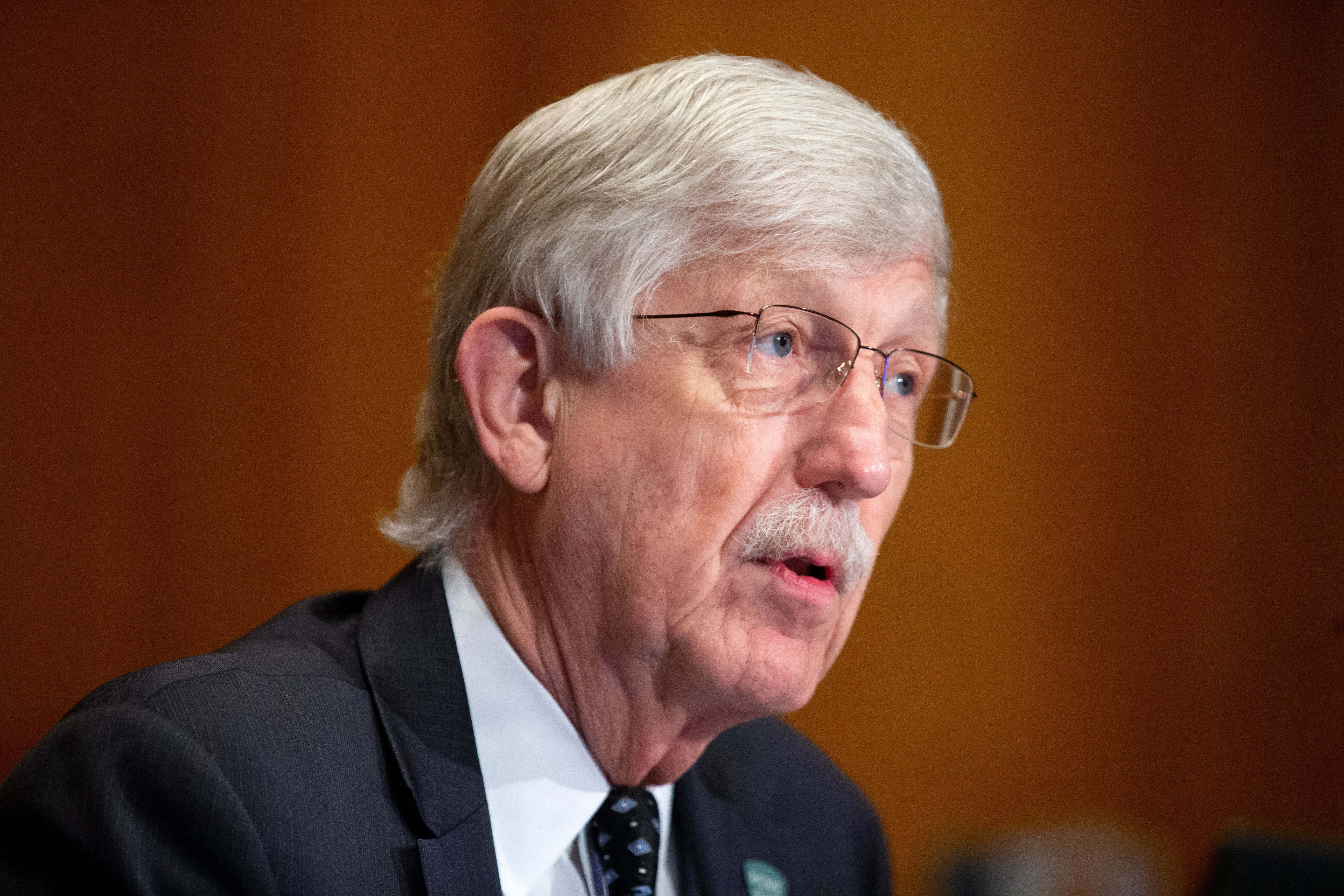 Dr. Francis Collins, director of the US National Institutes of Health, attends a hearing on September 9 in Washington, DC.