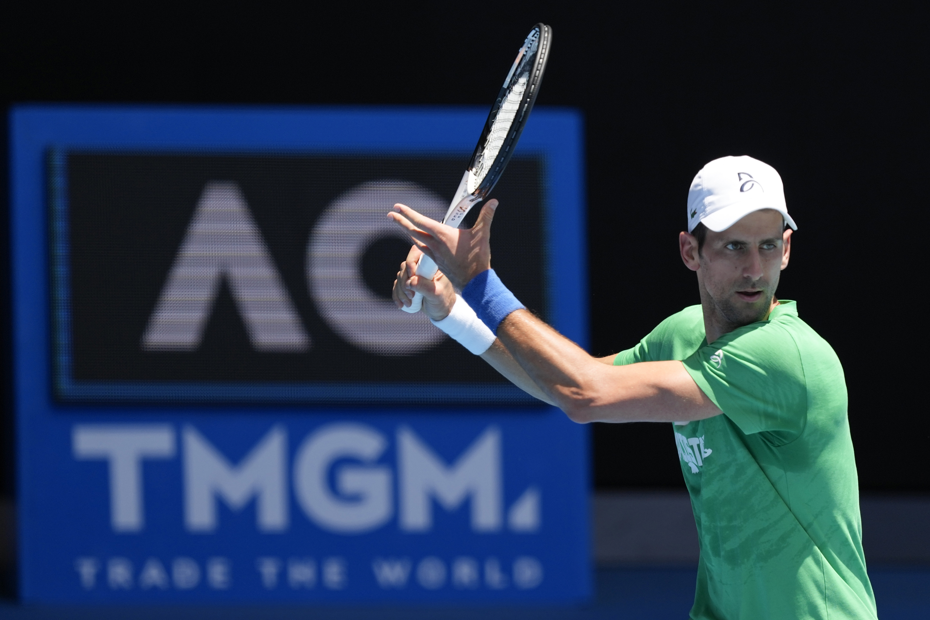 Nine-time Australian Open champion Novak Djokovic is scheduled to begin his title defense against fellow Serb Miomir Kecmanovic.