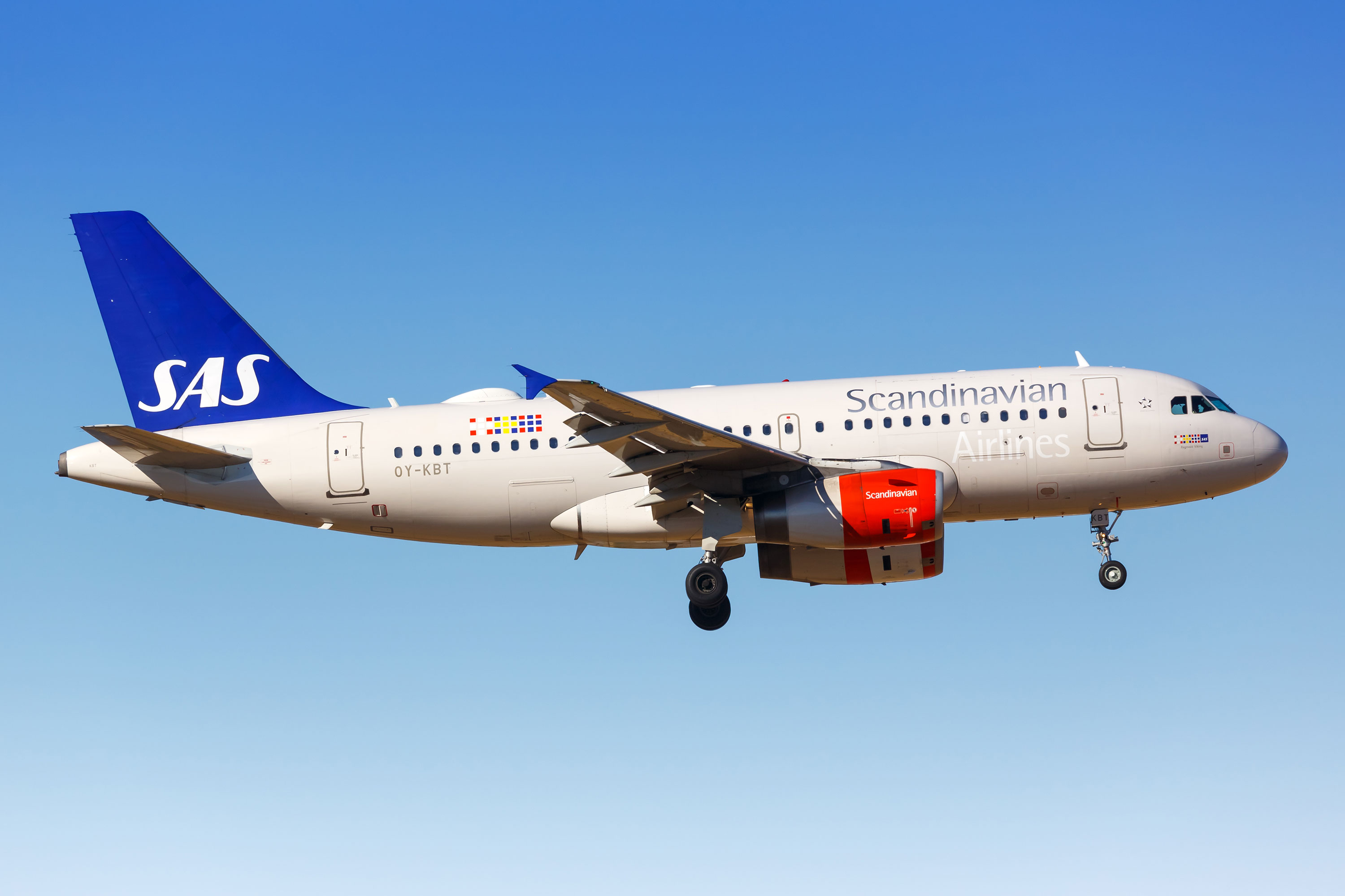 A Scandinavian Airlines plane arrives at Malaga Airport in Spain, on July 28, 2018.