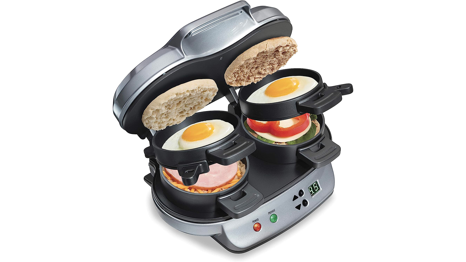 Shop the Hamilton Beach Dual Breakfast Sandwich Maker at