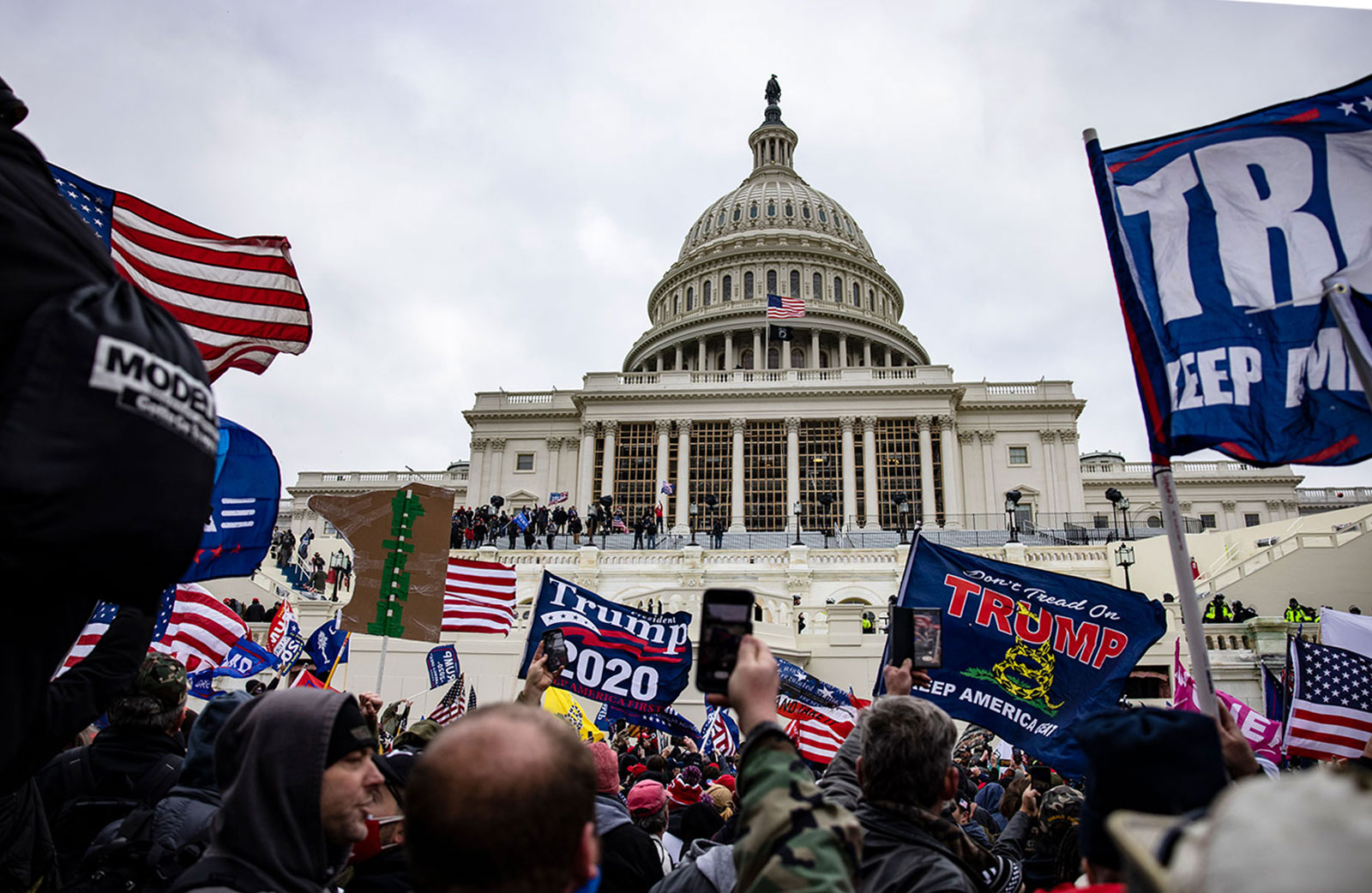 Pro-Trump supporters storm the US Capitol following a rally on January 6, 2021 in Washington, DC. 