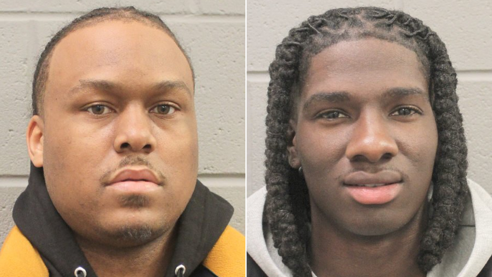 Patrick Xavier Clark, left, and Cameron Joshua were arrested and charged in connection to the killing of rapper Takeoff. 
