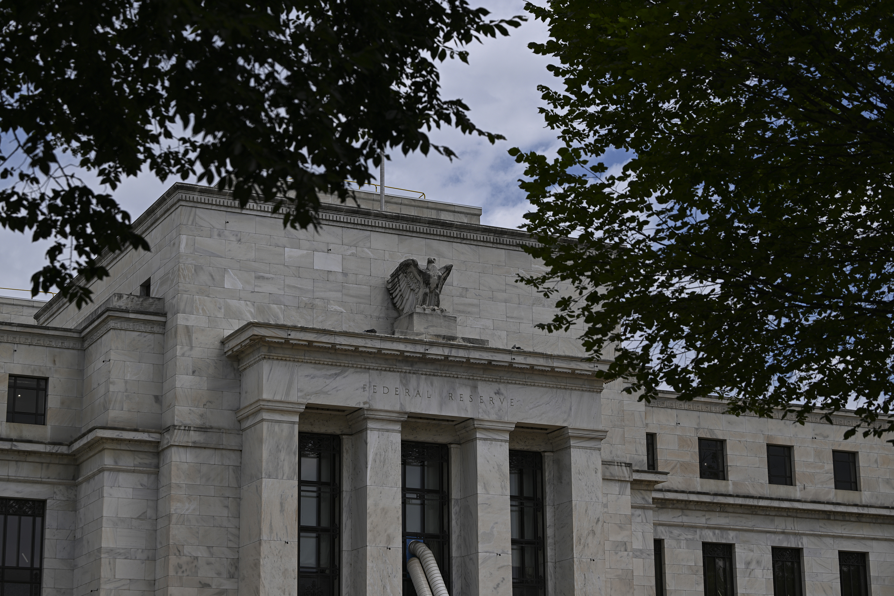 A view from US Federal Reserve Building in Washington DC, on June 14.
