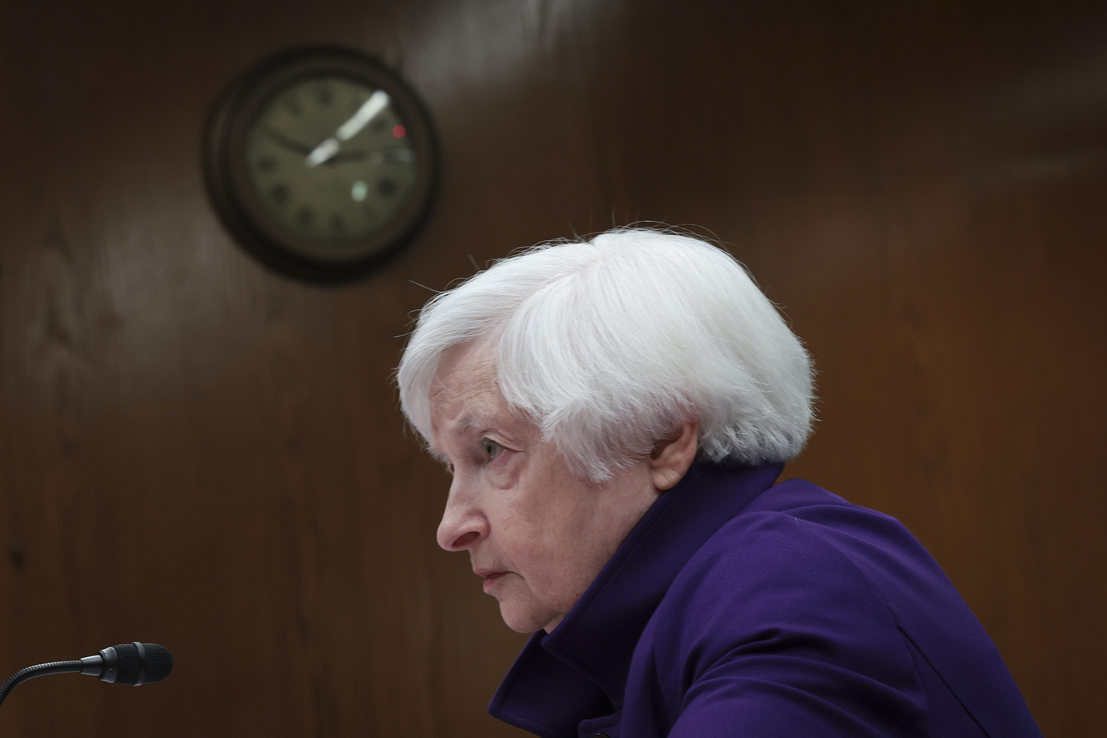 U.S. Secretary of the Treasury Janet Yellen testified before the Senate Appropriations Subcommittee on Financial Services on March 22 in Washington, DC. 
