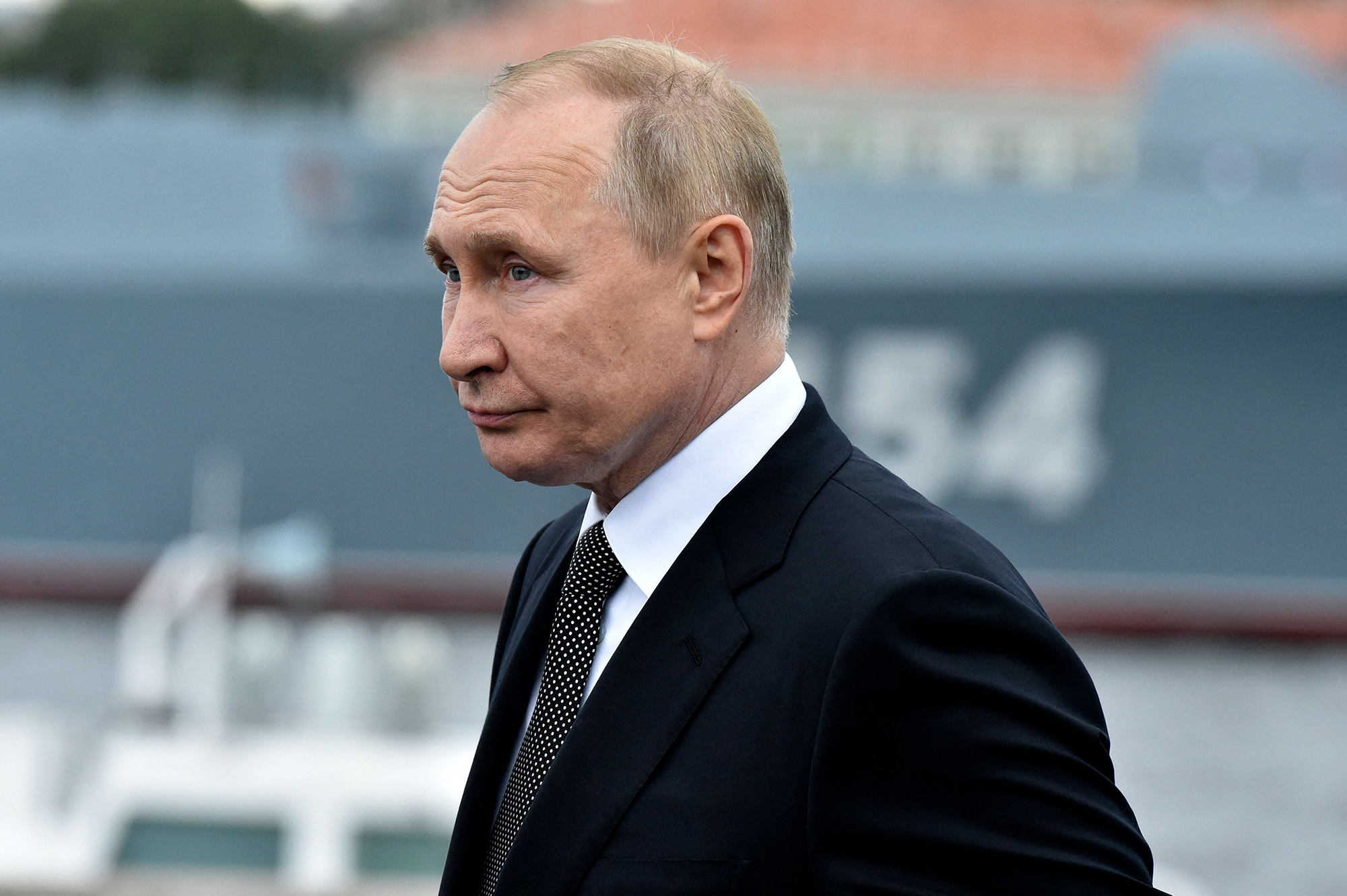 Russian President Vladimir Putin attends an event in St. Petersburg, Russia on July 31. 