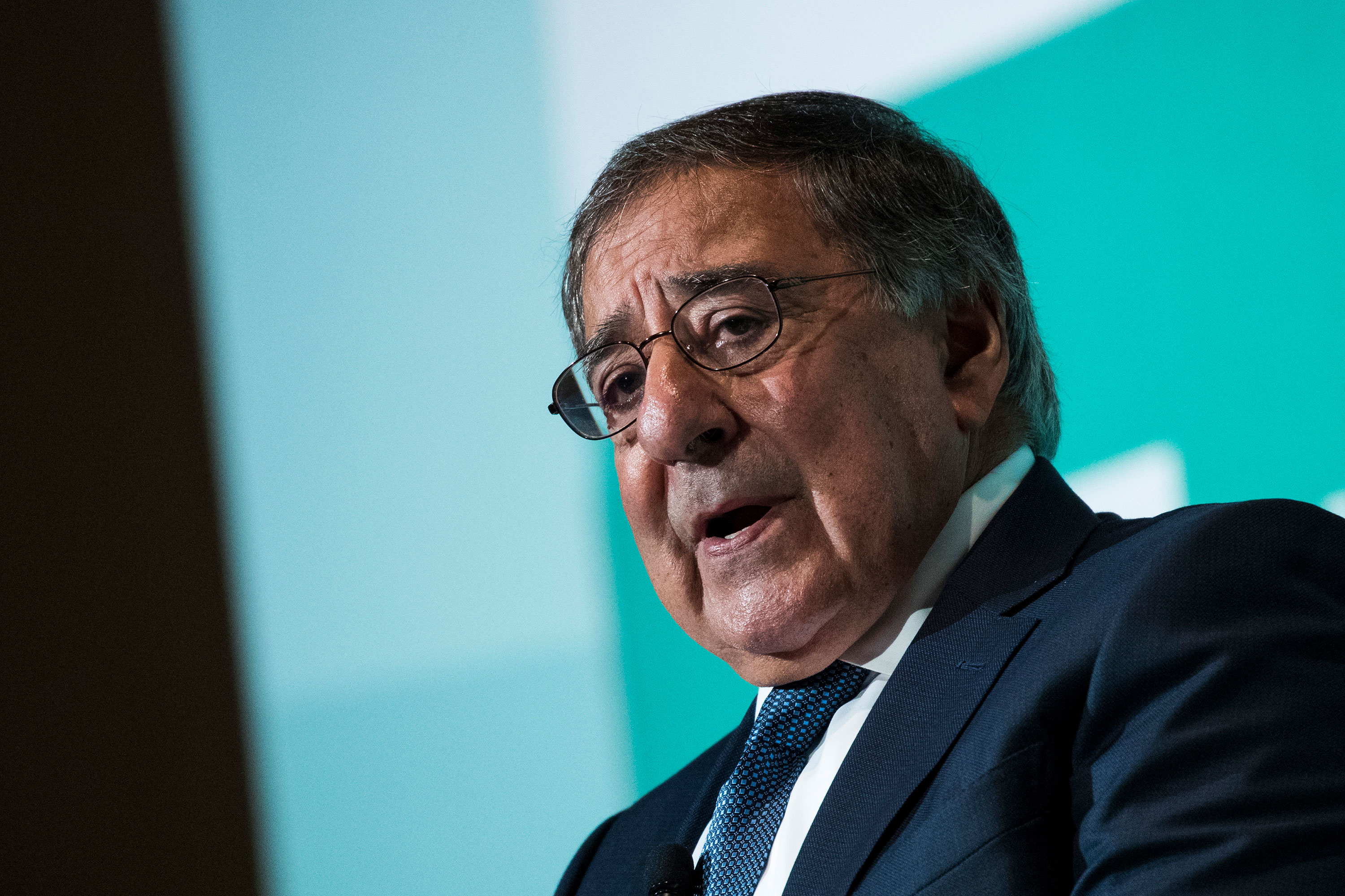Leon Panetta, former U.S. Defense Secretary and former director of the Central Intelligence Agency, speaks during a discussion on countering violent extremism in 2017 in Washington, DC. 