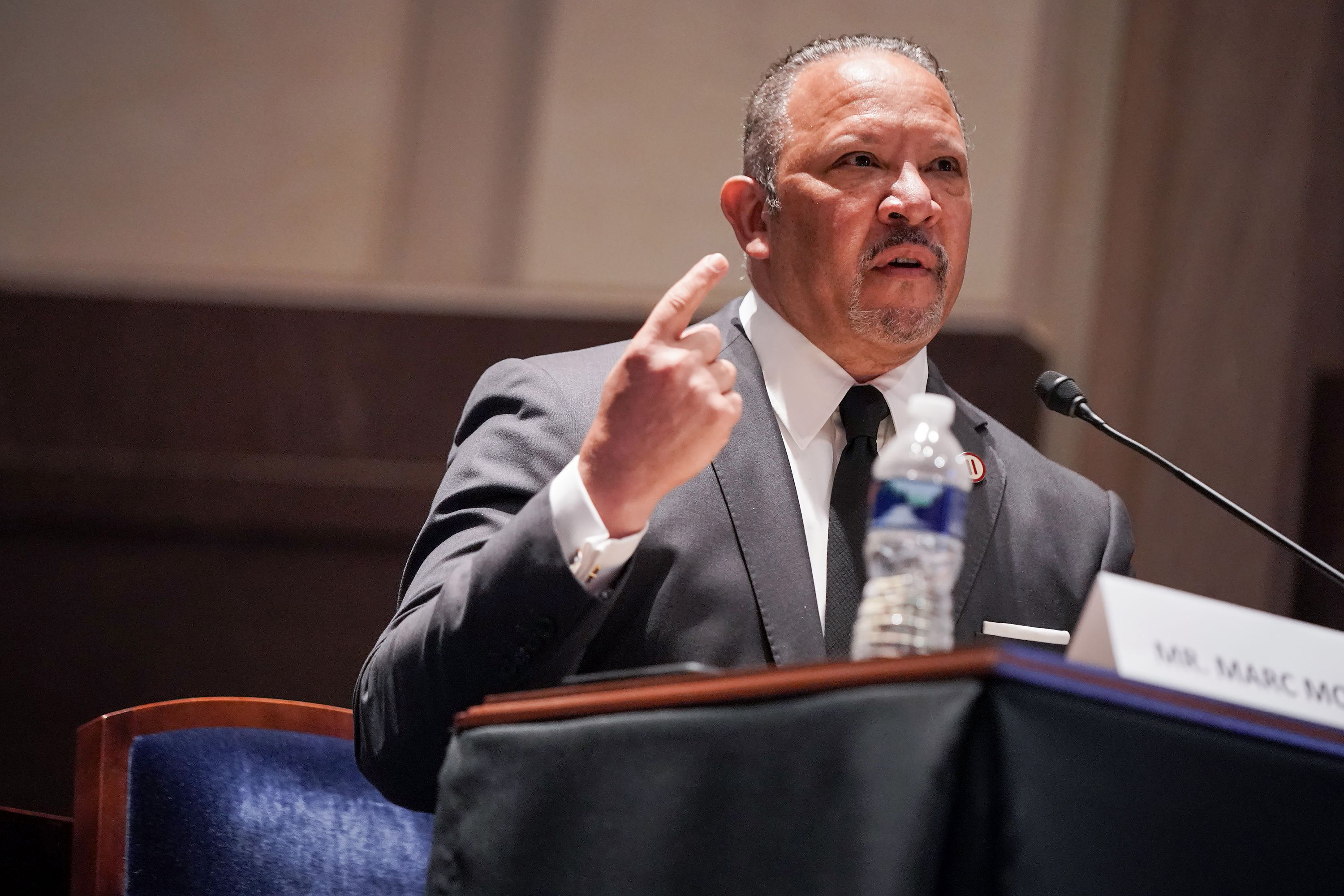 Marc Morial, President and CEO of the National Urban League, gives an opening statement during a hearing on Capitol Hill on June 10 in Washington of the House Judiciary Committee about policing practices and law enforcement accountability.