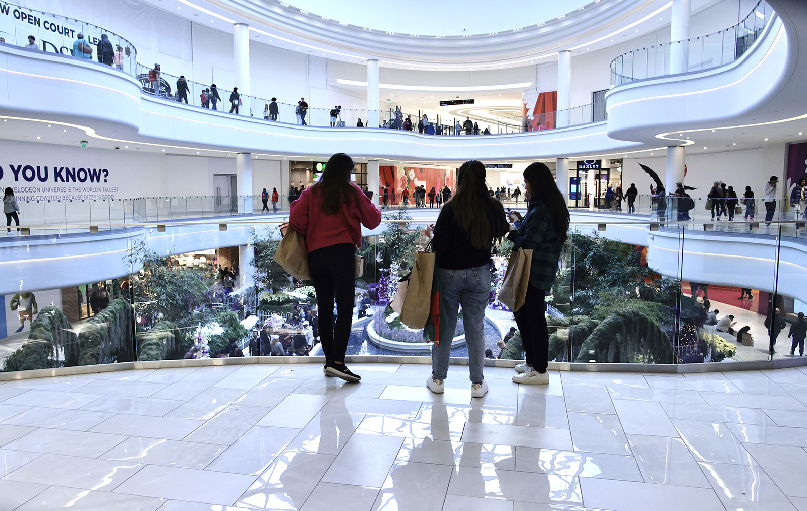 Shoppers visit the American Dream Mall during Black Friday on November 25, 2022 in East Rutherford, New Jersey.