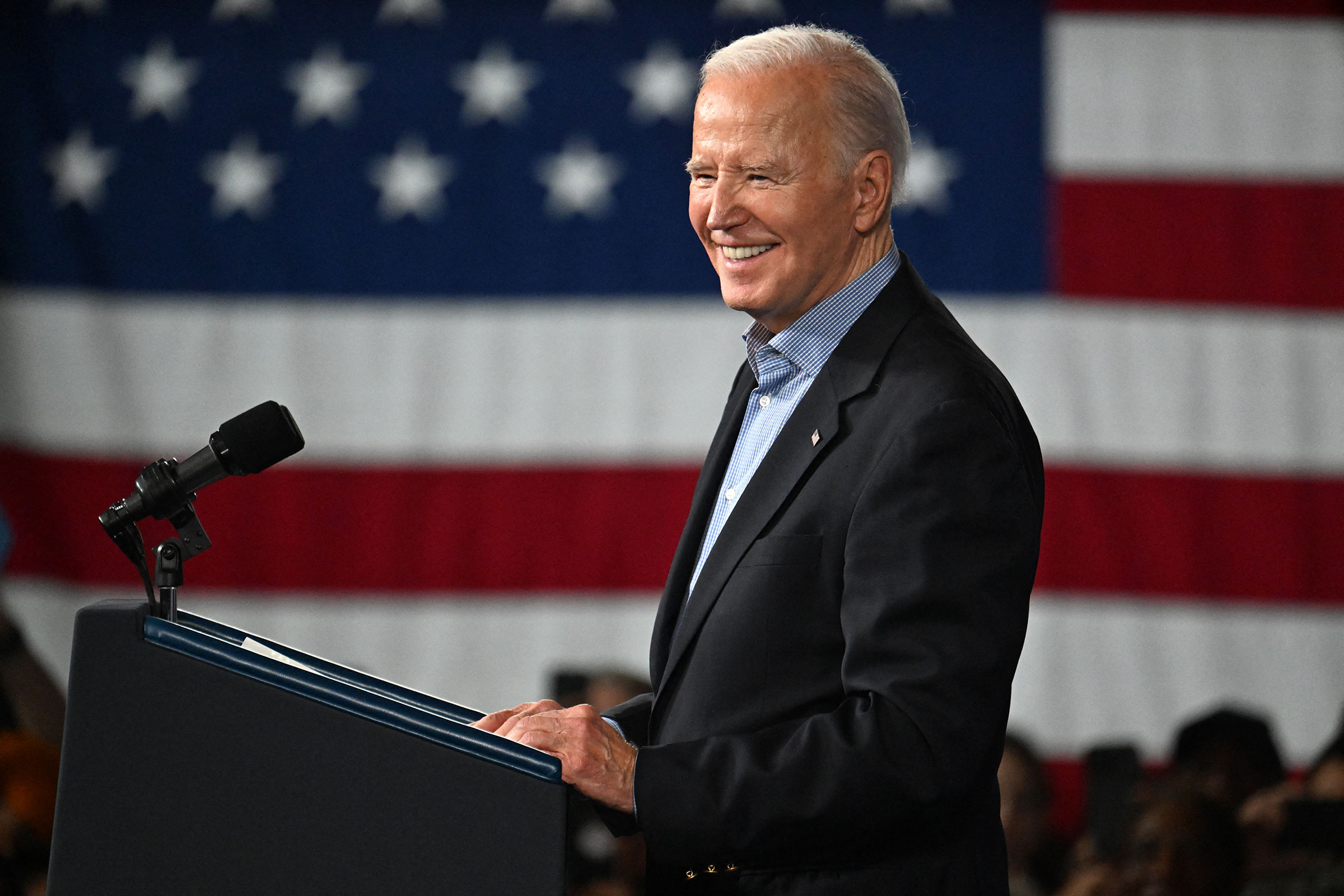 President Joe Biden speaks during a campaign event in Atlanta on March 9.