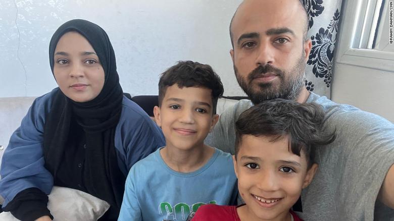 Ibrahim Dahman, with his wife Rasha and two sons, 11-year-old Zaid and 7-year-old Khalil.