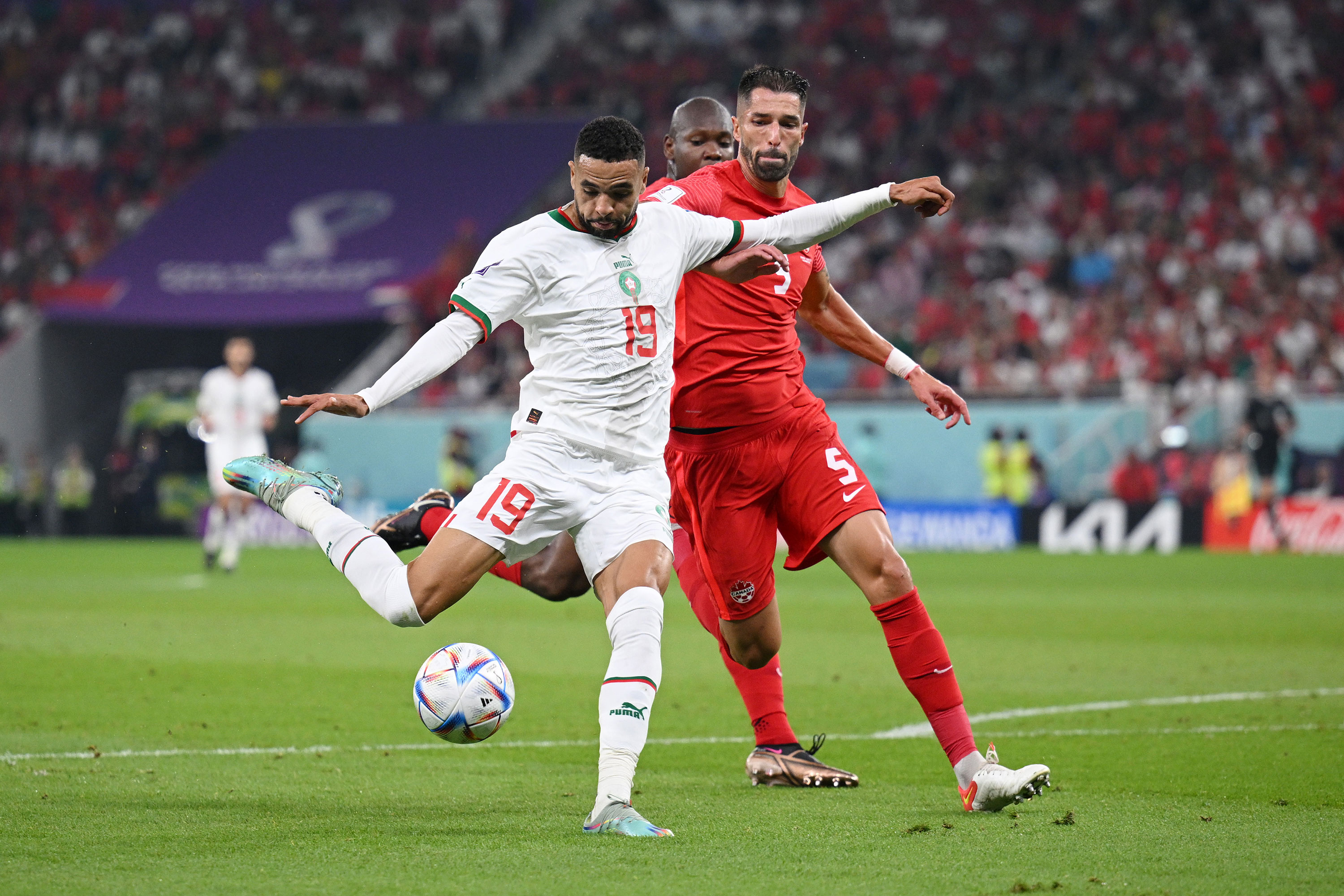 It's a game of inches between Belgium and Croatia