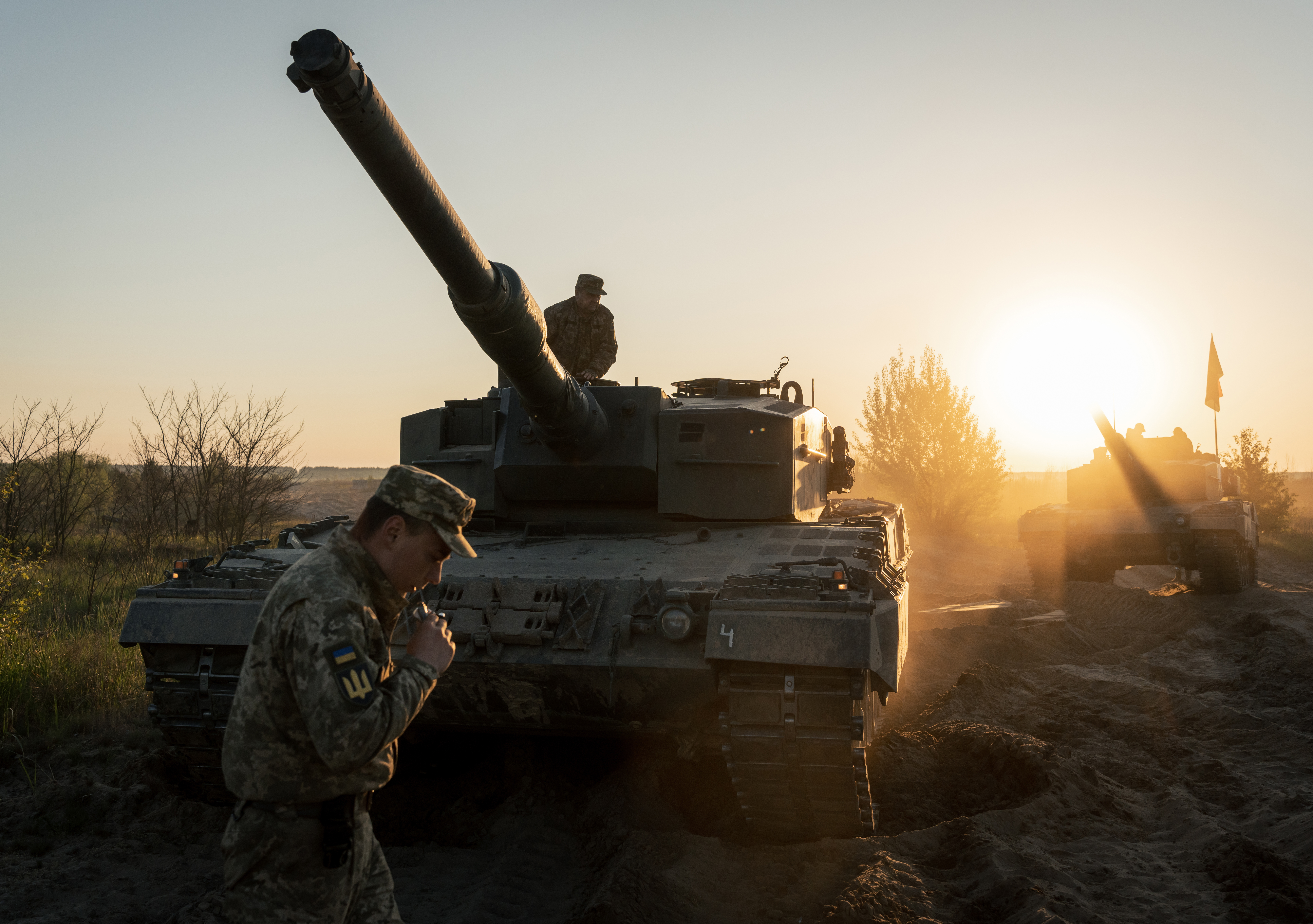 El ejército ucraniano realizará un entrenamiento con tanques Leopard 2 en el sitio de prueba el 14 de mayo.