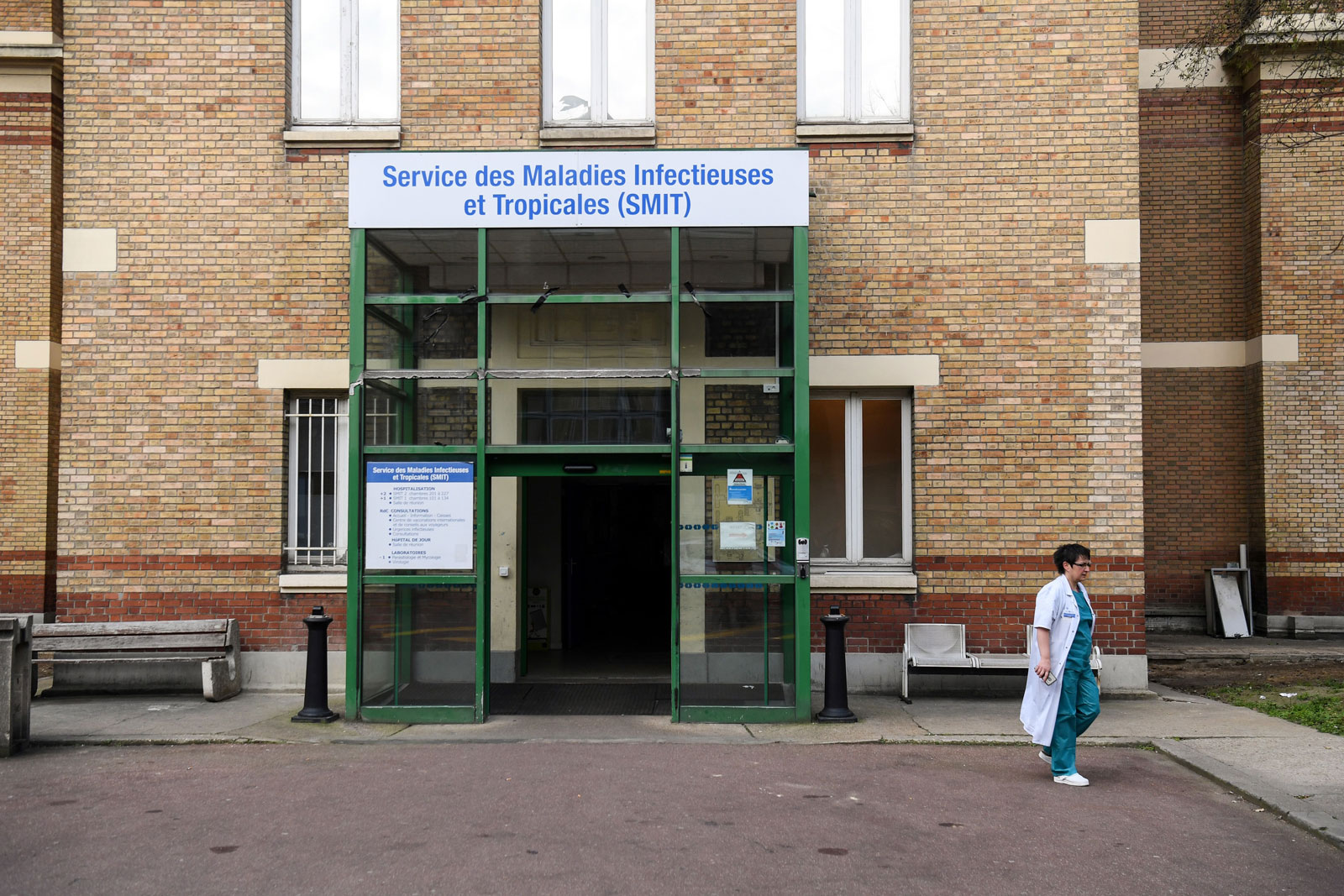 The Service des Maladies Infectieuses et Tropicales (Infectious and Tropical Diseases Unit) of the Bichat hospital in Paris, France, on January 25. 