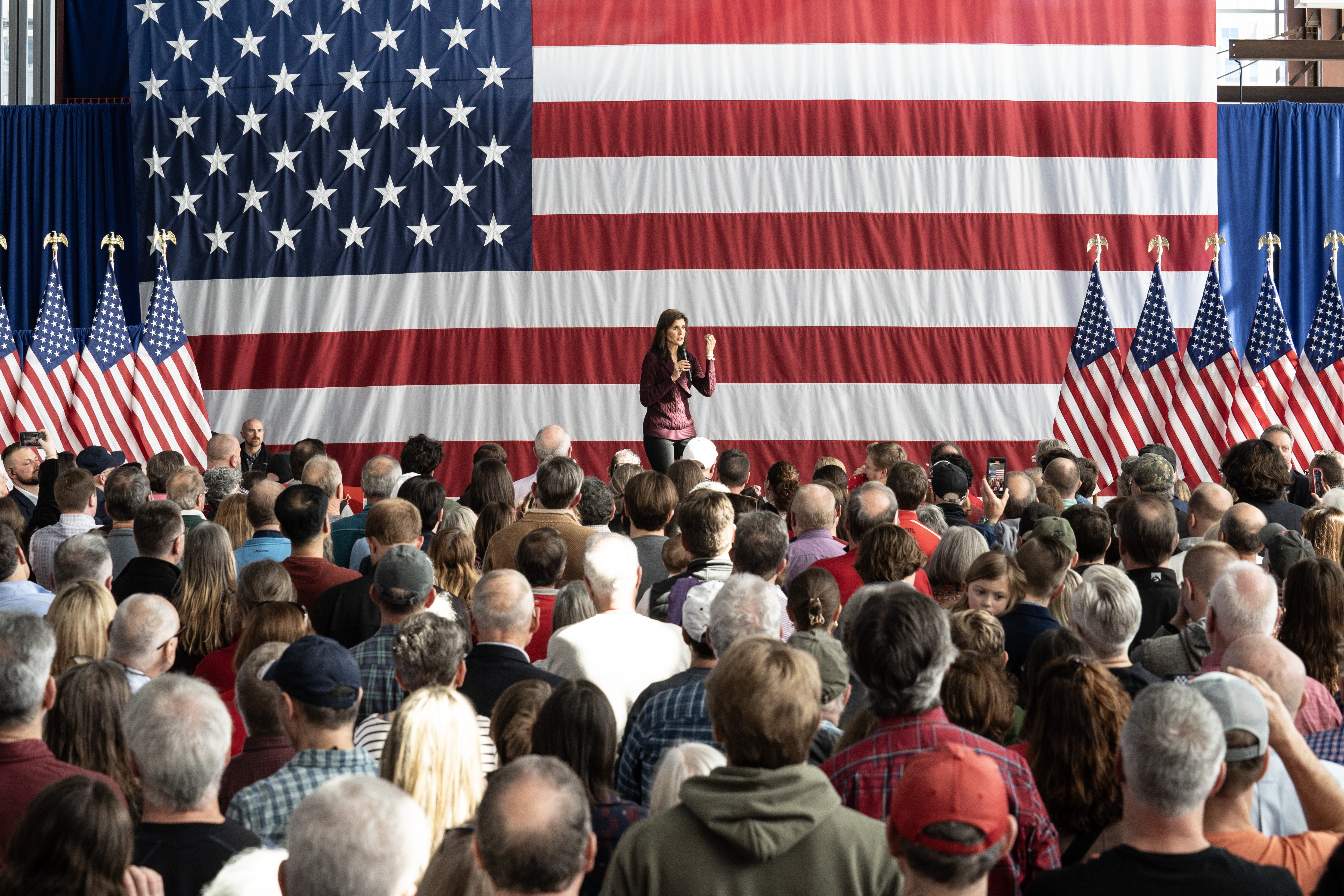 Former South Carolina Gov. Nikki Haley speaks during a campaign rally in Raleigh, North Carolina, on March 2.