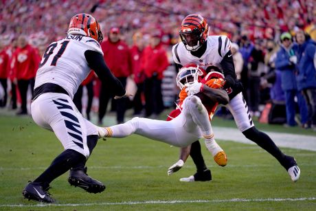 NBC Sports on X: Halfway through the Divisional Round! Who will join the  Bengals and 49ers in their respective conference championship games?  #NFLPlayoffs  / X