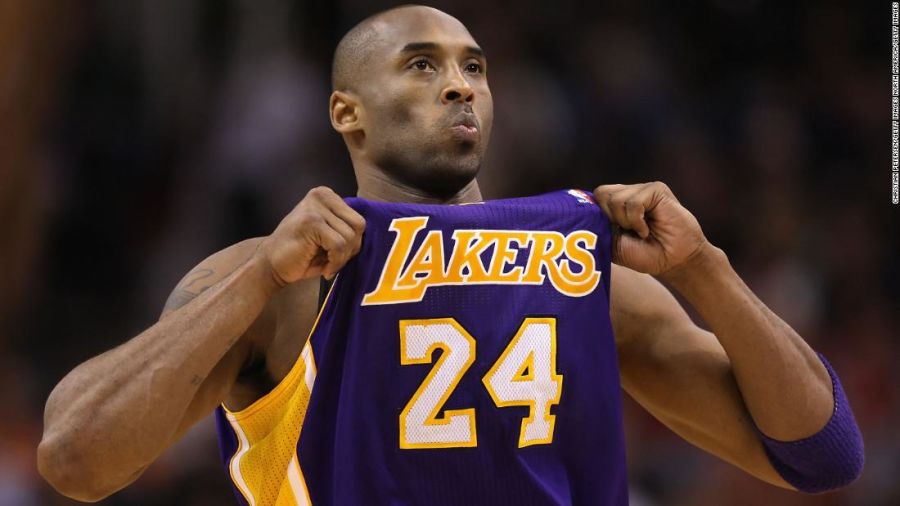 Kobe King of Lakers Long Sleeve Tee Black Mamba RIP 