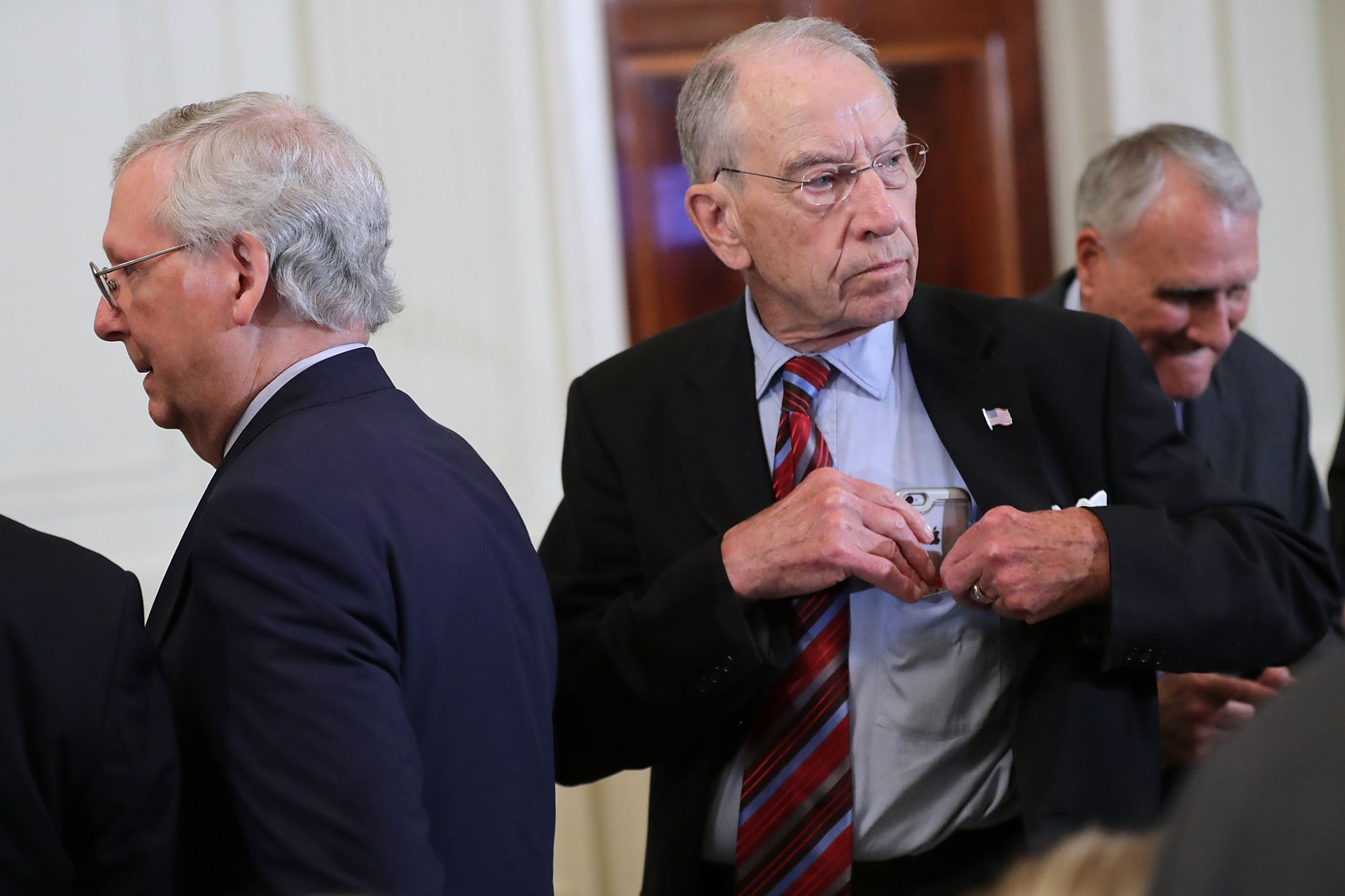 Senate Majority Leader Mitch McConnell and Senate Judiciary Committee Chairman Charles Grassley