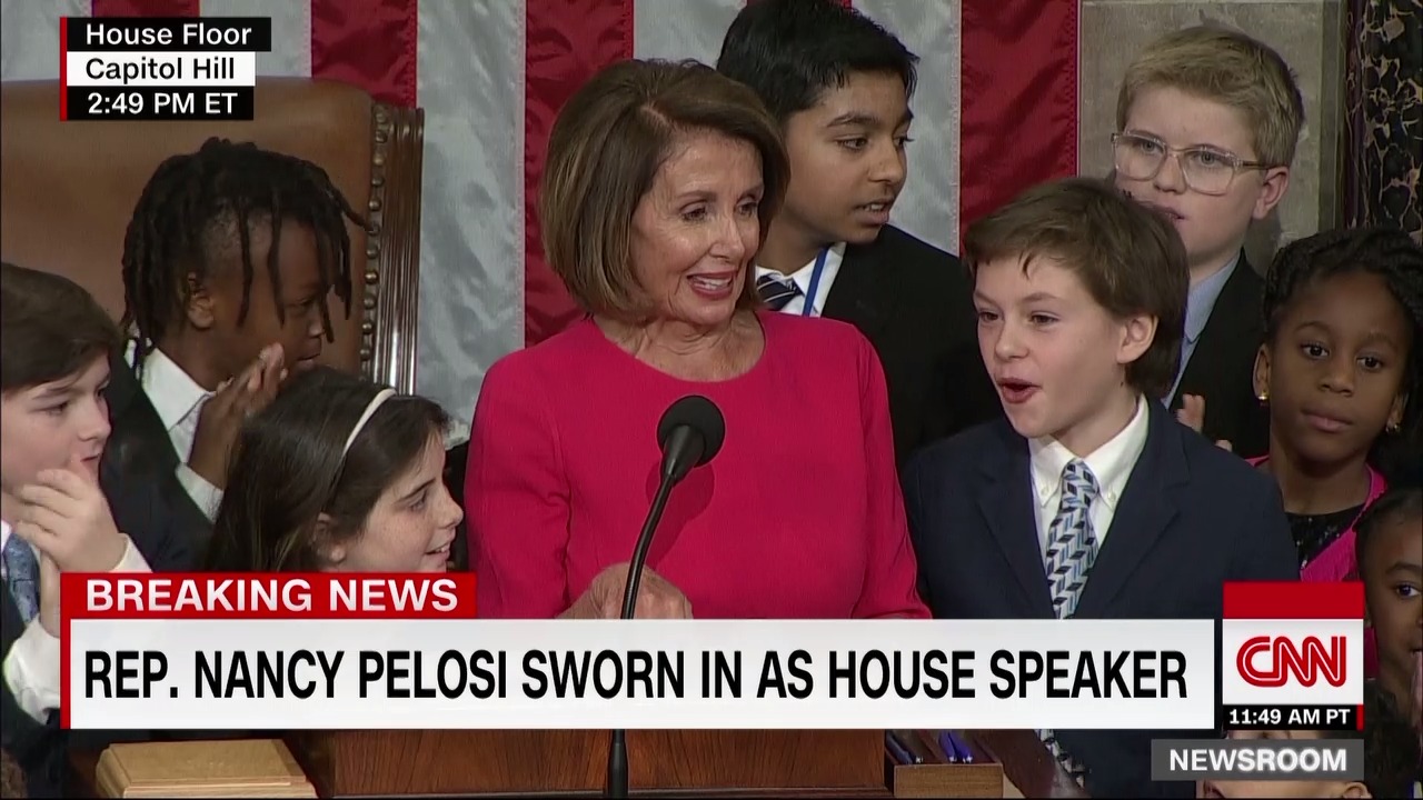 Nancy Pelosi Takes The Oath Of Office