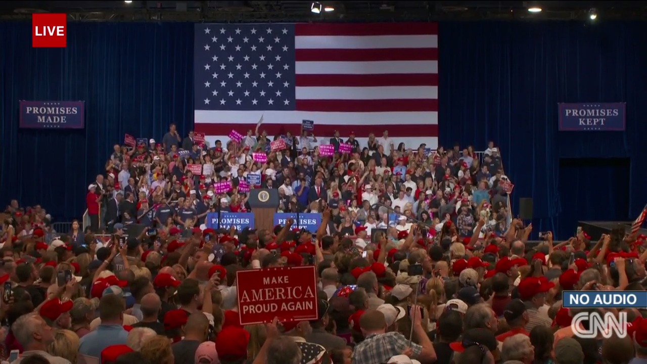 Live President Trump holds a rally in Las Vegas