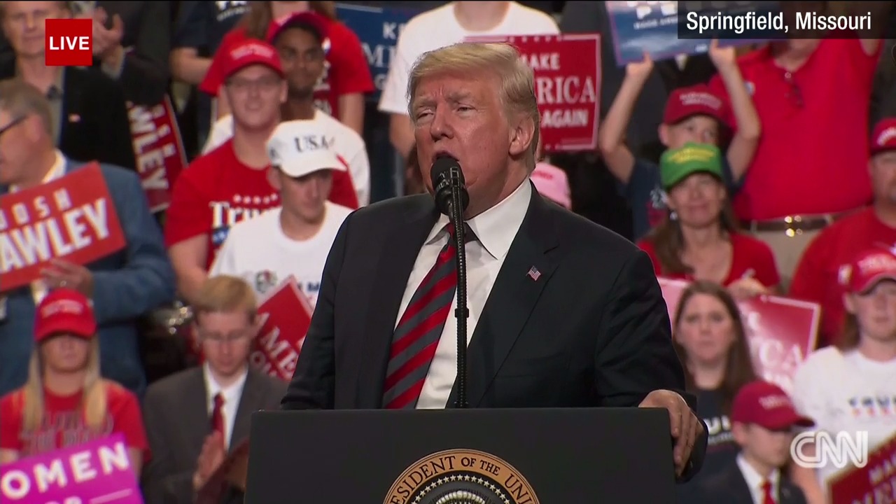 Live: President Trump holds Missouri rally