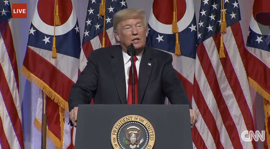 Live President Trump Gives Speech In Ohio 5696