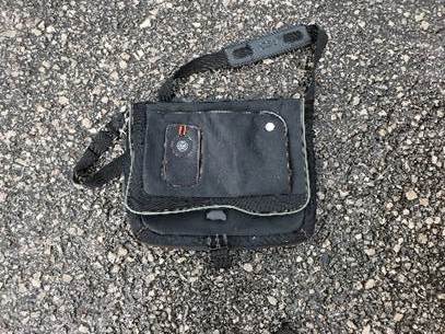 Empty laptop bag believed to belong to suspect