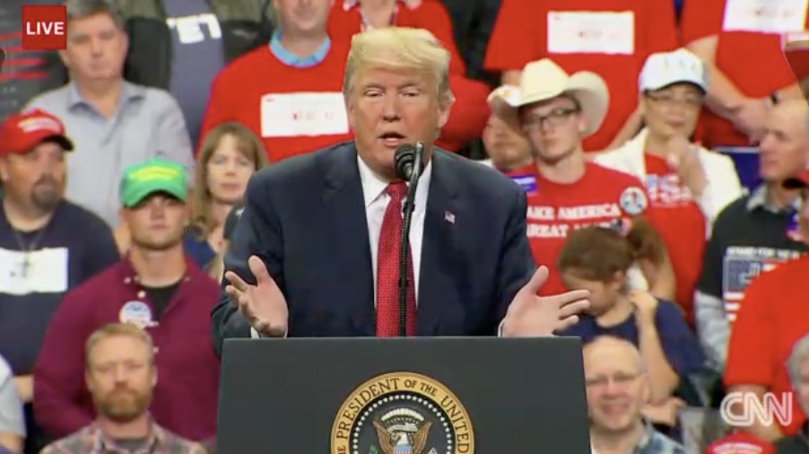 Live: President Trump Holds A Rally In Minnesota