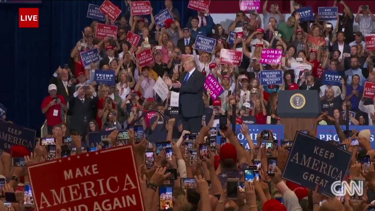 Live President Trump holds a rally in Las Vegas