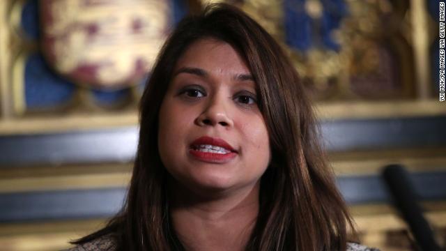 Tulip Siddiq, an opposition Labour MP for the London constituency of Hampstead and Kilburn.